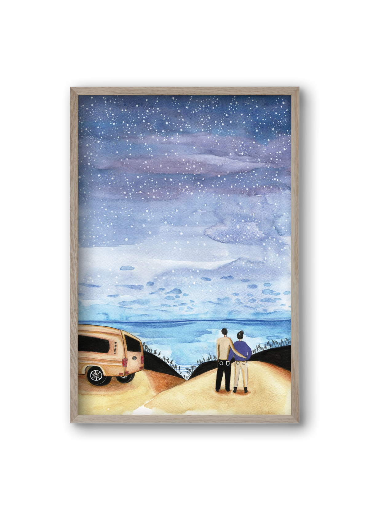 Roadtrip, 20x30 cm (20x30 cm), Tölgy keret