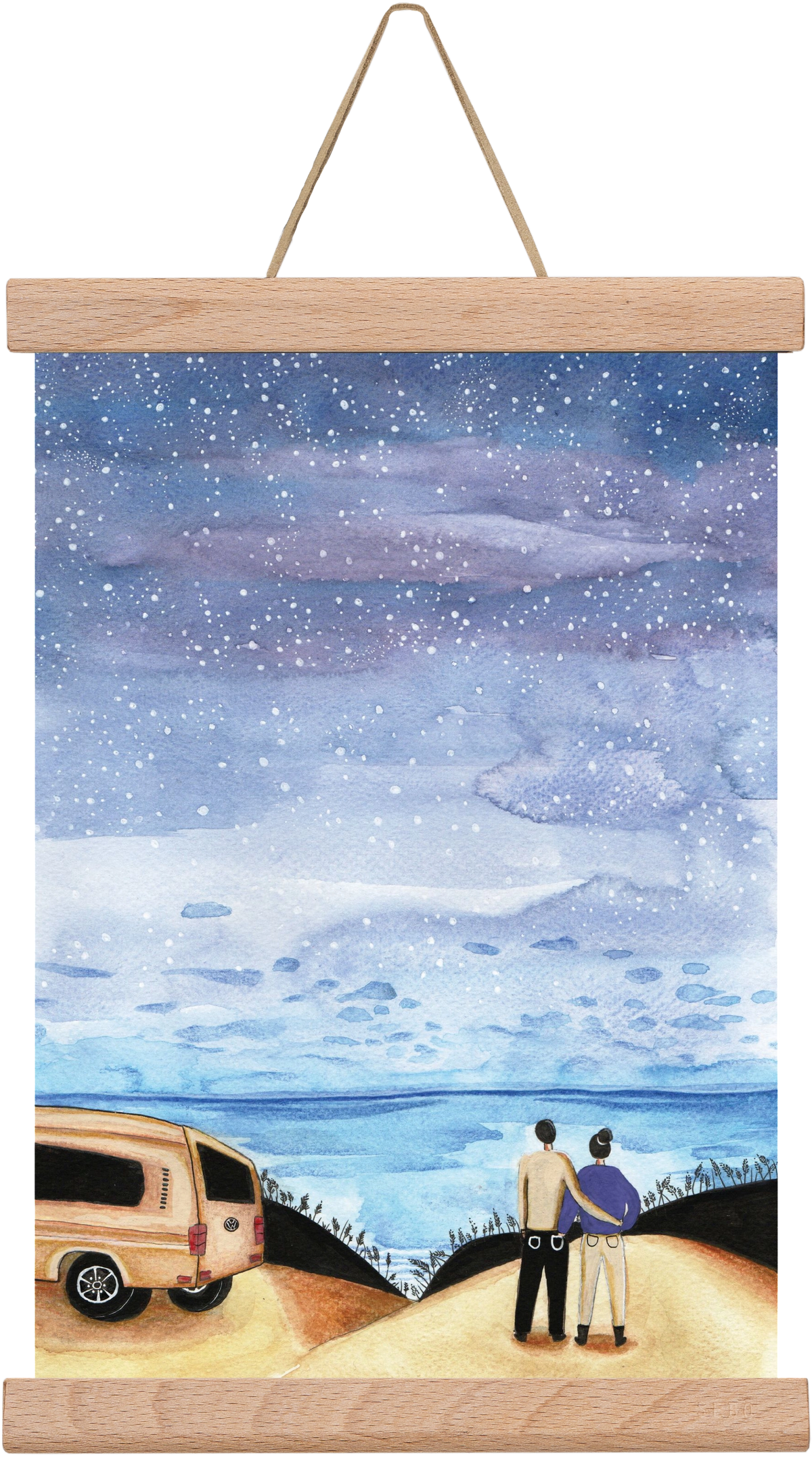 Roadtrip, 20x30 cm (20x30 cm), Tölgy akasztó