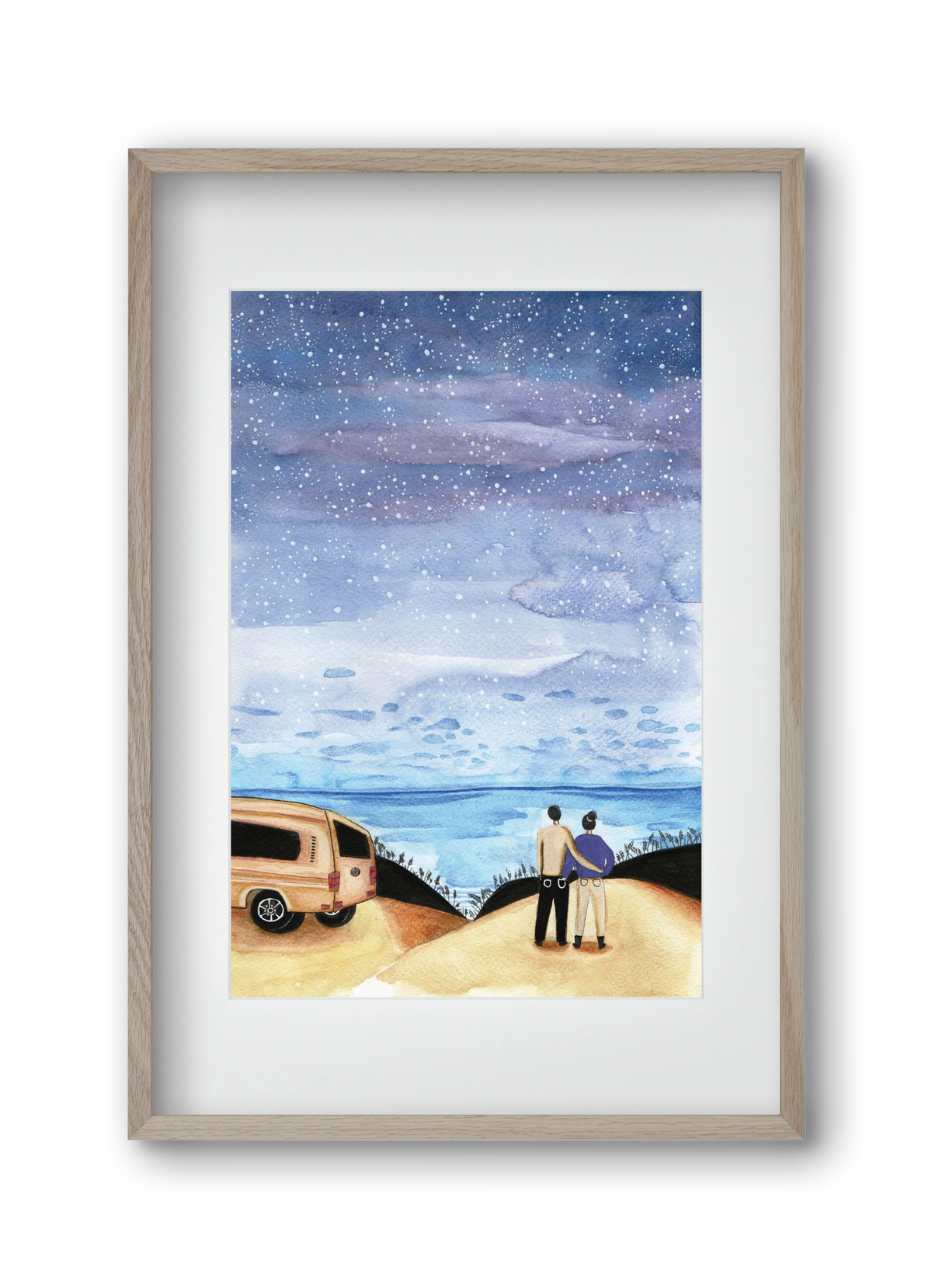 Roadtrip, 30x45 cm (20x30 cm), Tölgy keret, paszpartuval