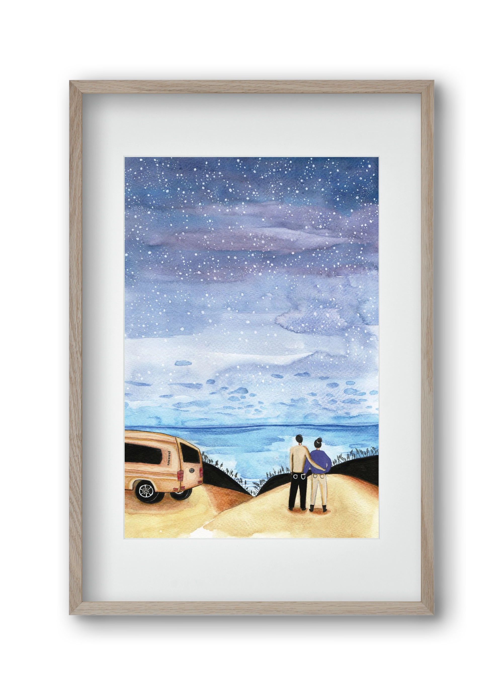 Roadtrip, 30x45 cm (20x30 cm), Tölgy keret, paszpartuval