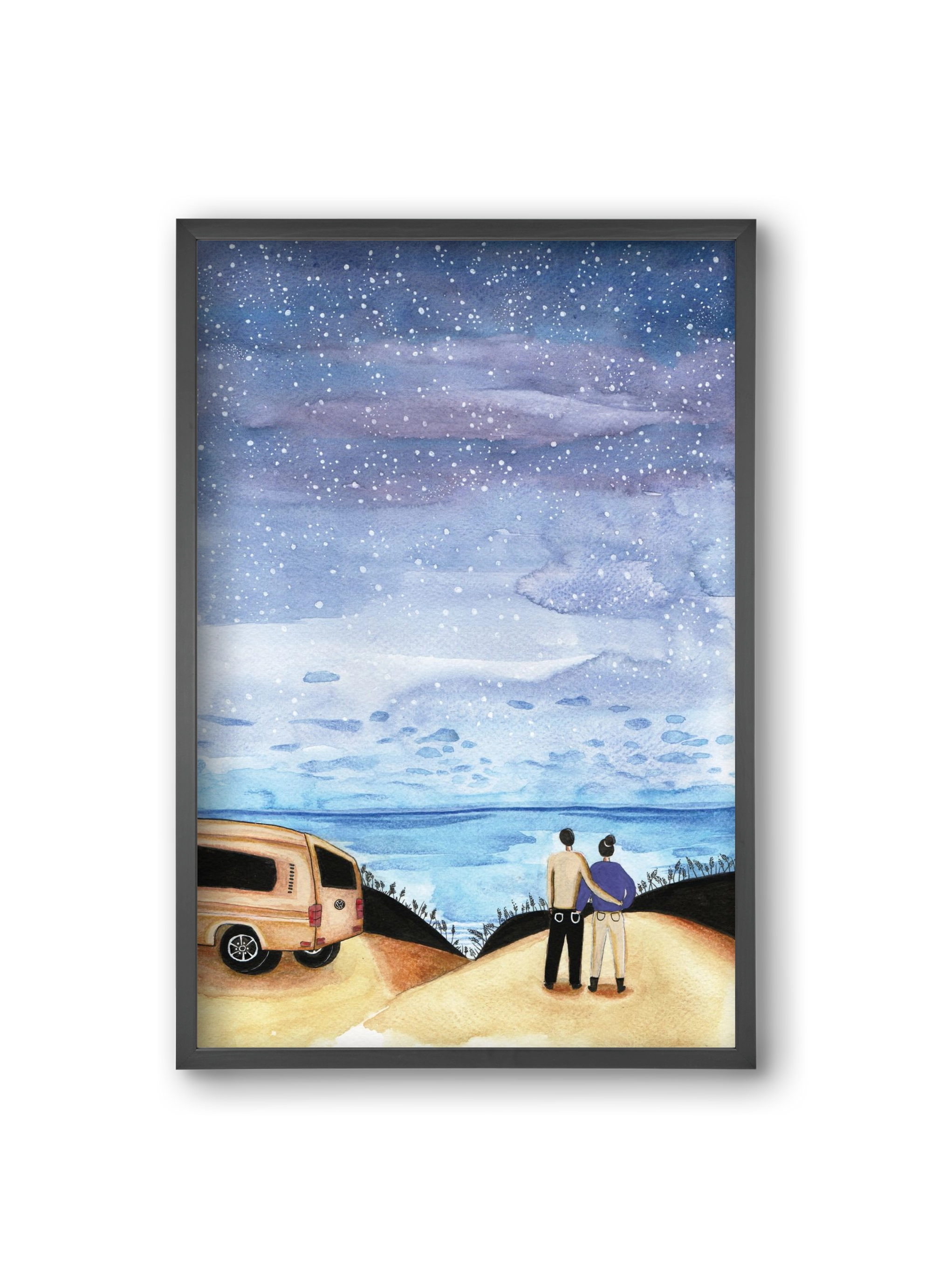 Roadtrip, 20x30 cm (20x30 cm), Fekete keret