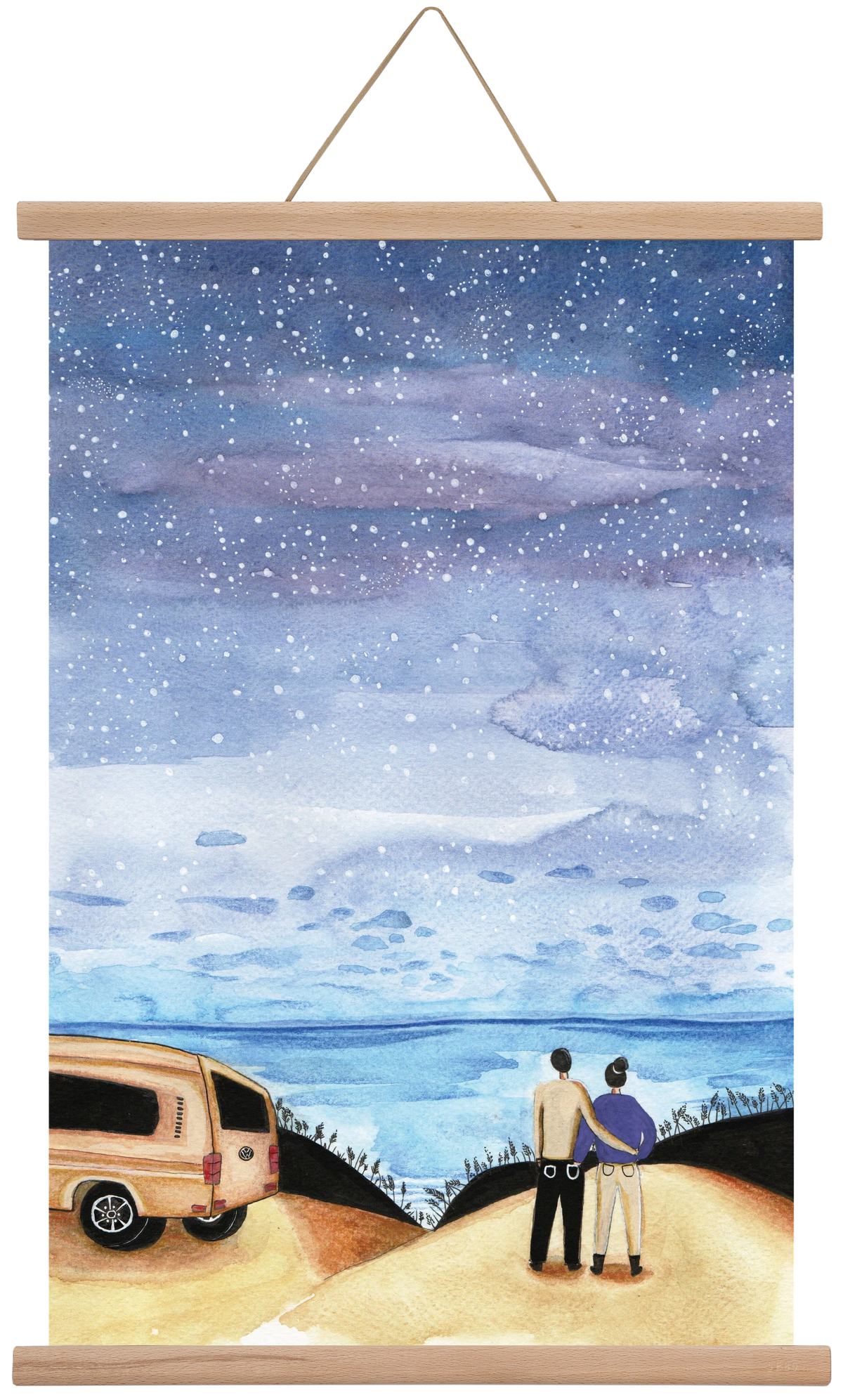 Roadtrip, 40x60 cm (40x60 cm), Tölgy akasztó