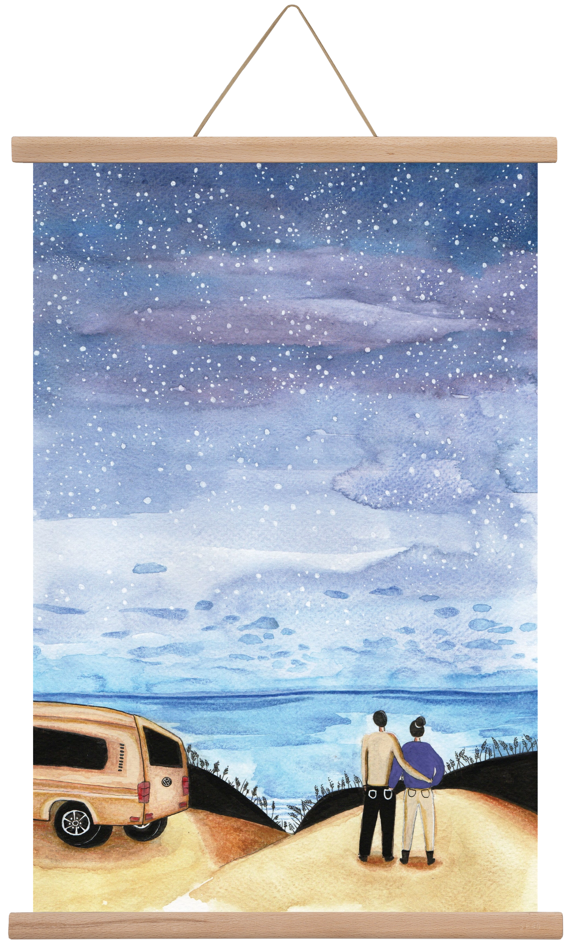 Roadtrip, 40x60 cm (40x60 cm), Tölgy akasztó