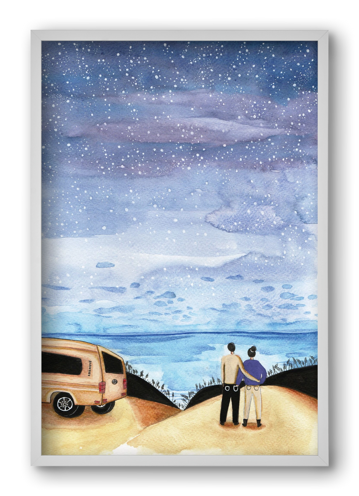 Roadtrip, 40x60 cm (40x60 cm), Fehér keret