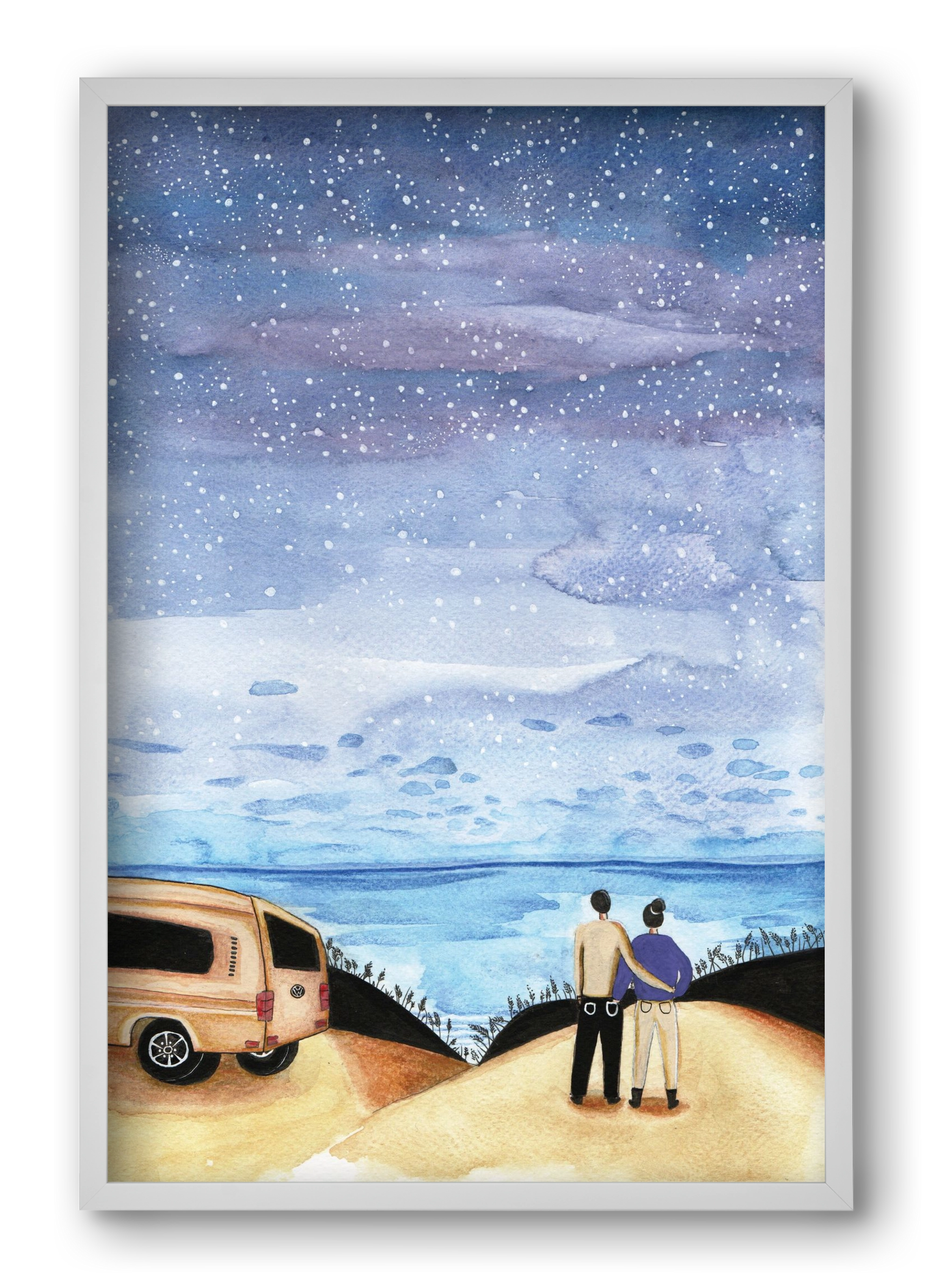 Roadtrip, 40x60 cm (40x60 cm), Fehér keret