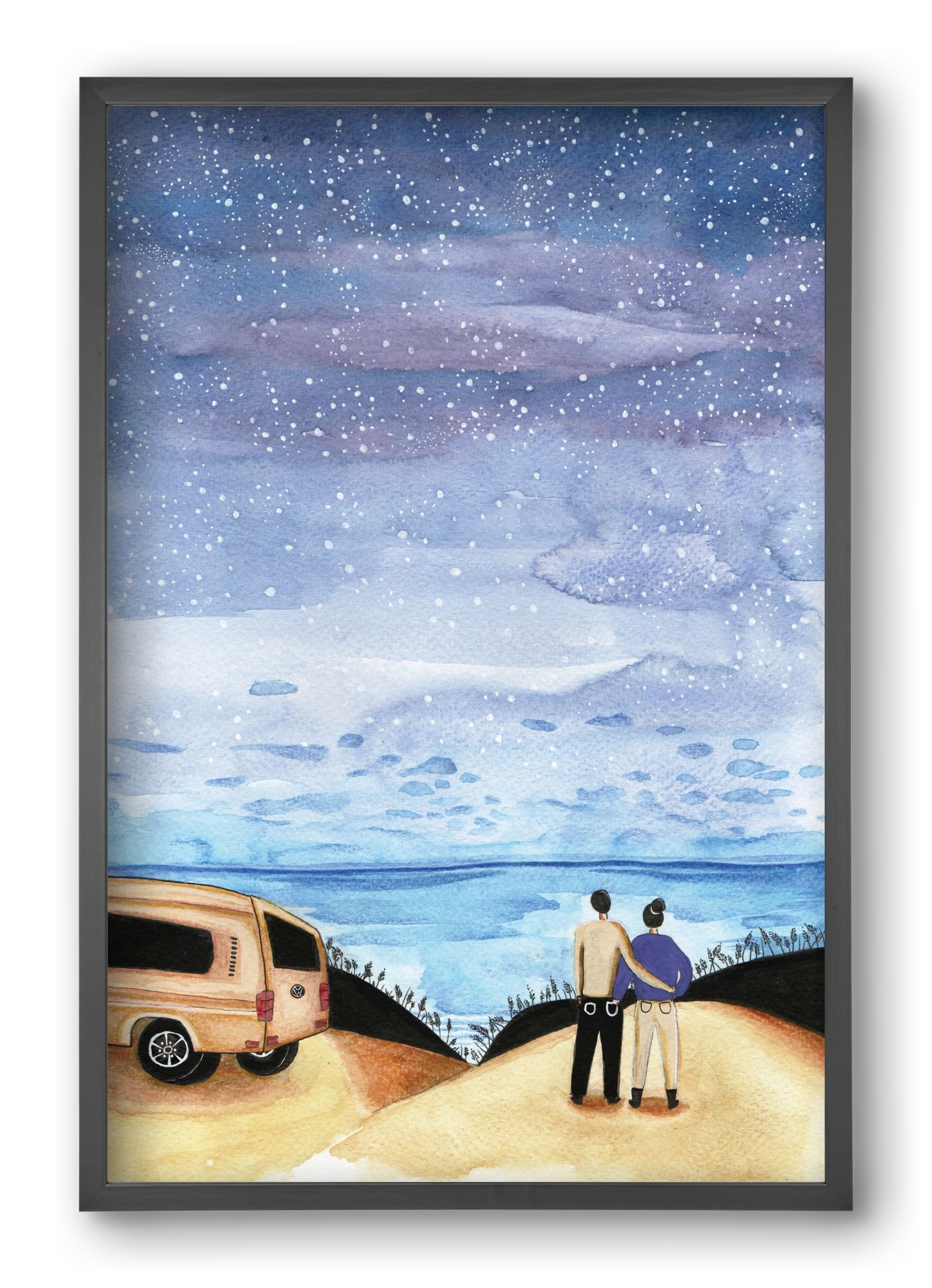 Roadtrip, 40x60 cm (40x60 cm), Fekete keret