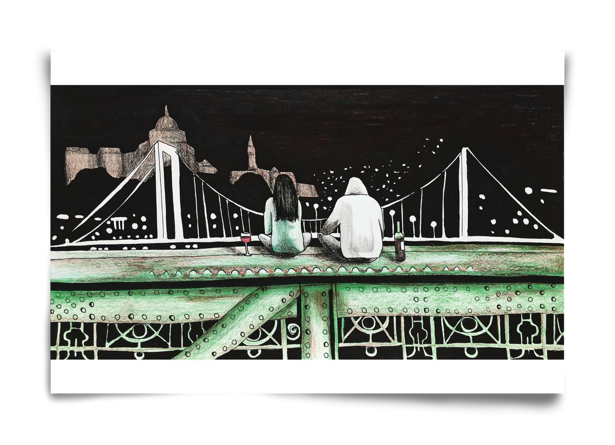 Szabihíd, 60x40 cm, Keret nélkül