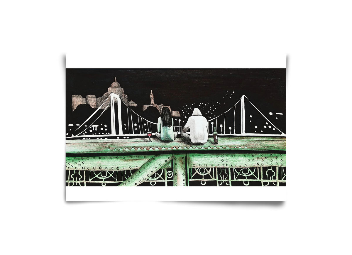 Szabihíd, 30x20 cm, Keret nélkül