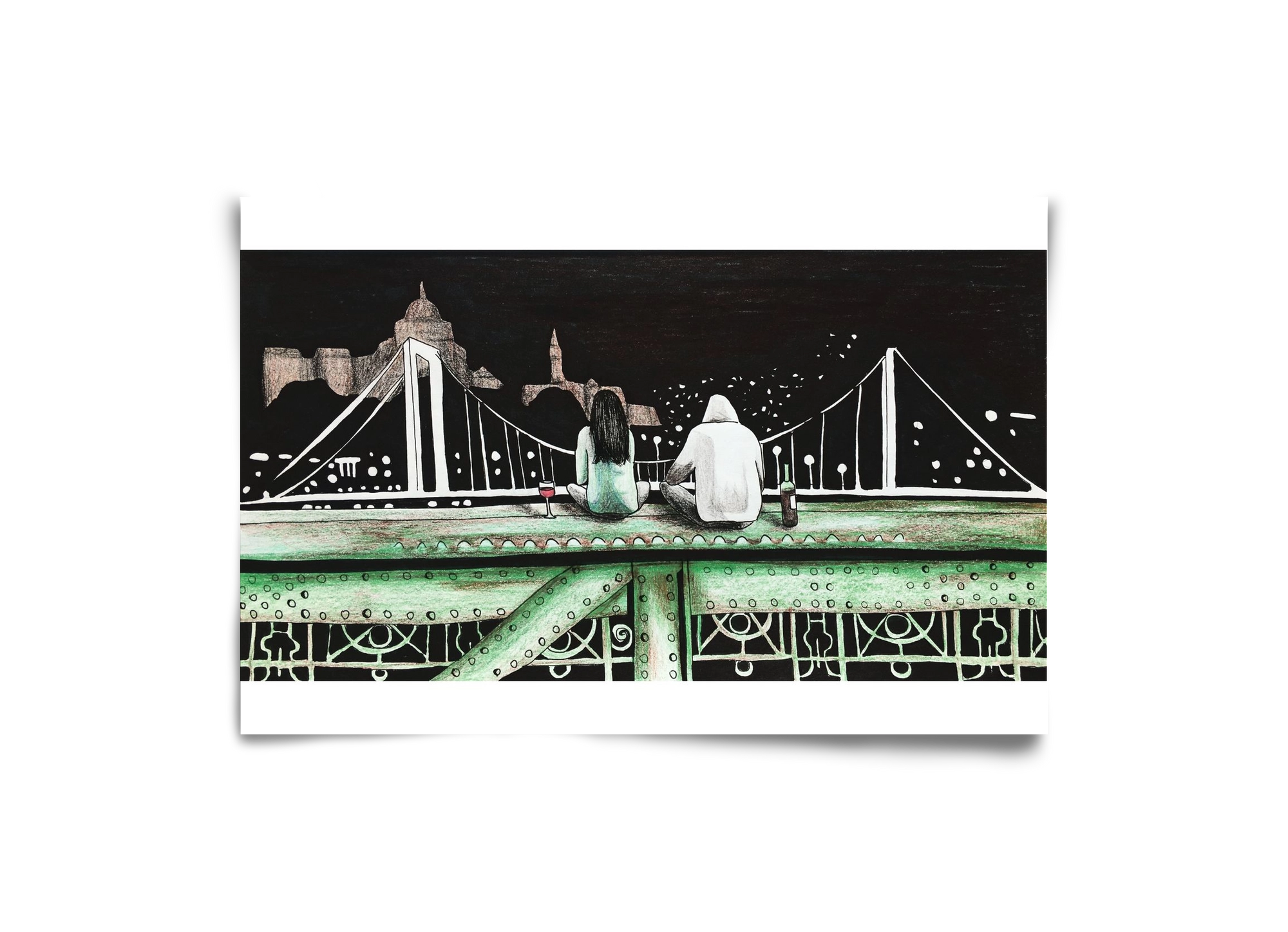 Szabihíd, 30x20 cm, Keret nélkül