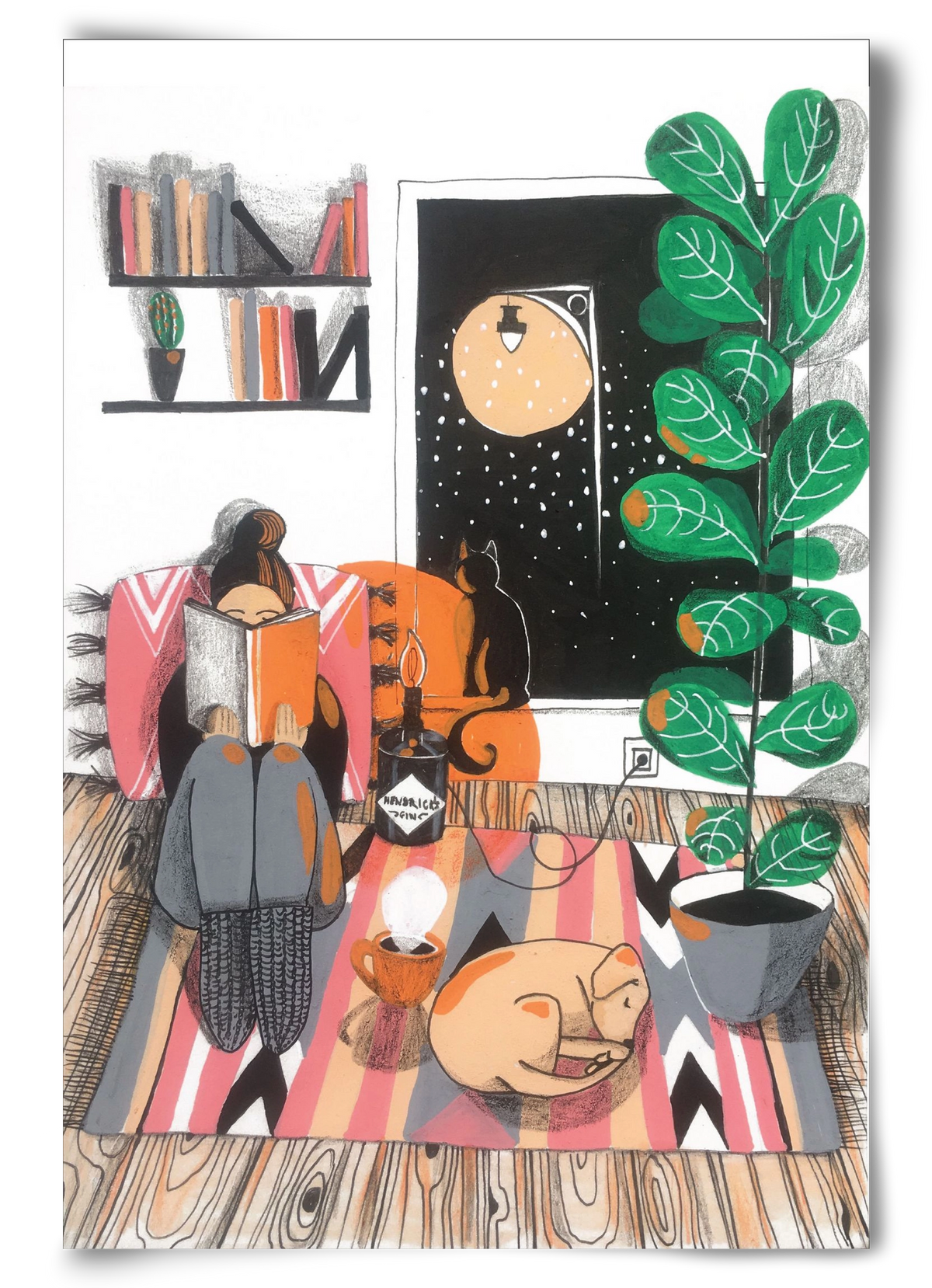 Téli begubózós, 60x90 cm, Keret nélkül