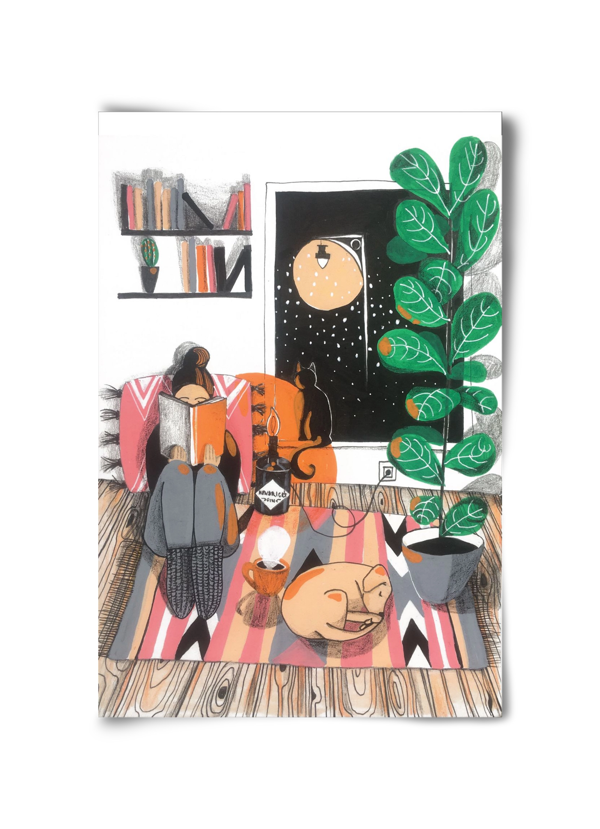 Téli begubózós, 30x45 cm, Keret nélkül