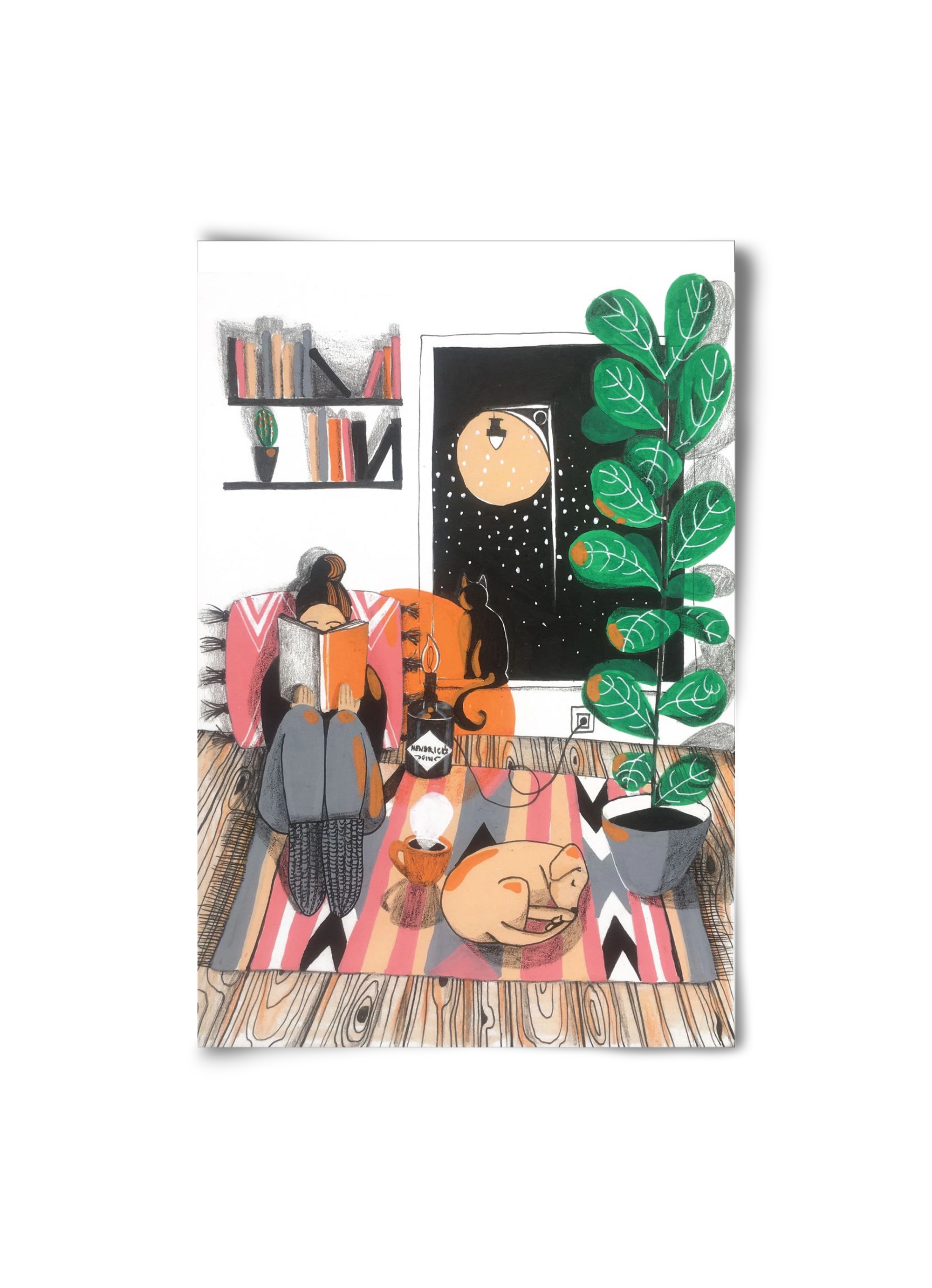 Téli begubózós, 20x30 cm, Keret nélkül