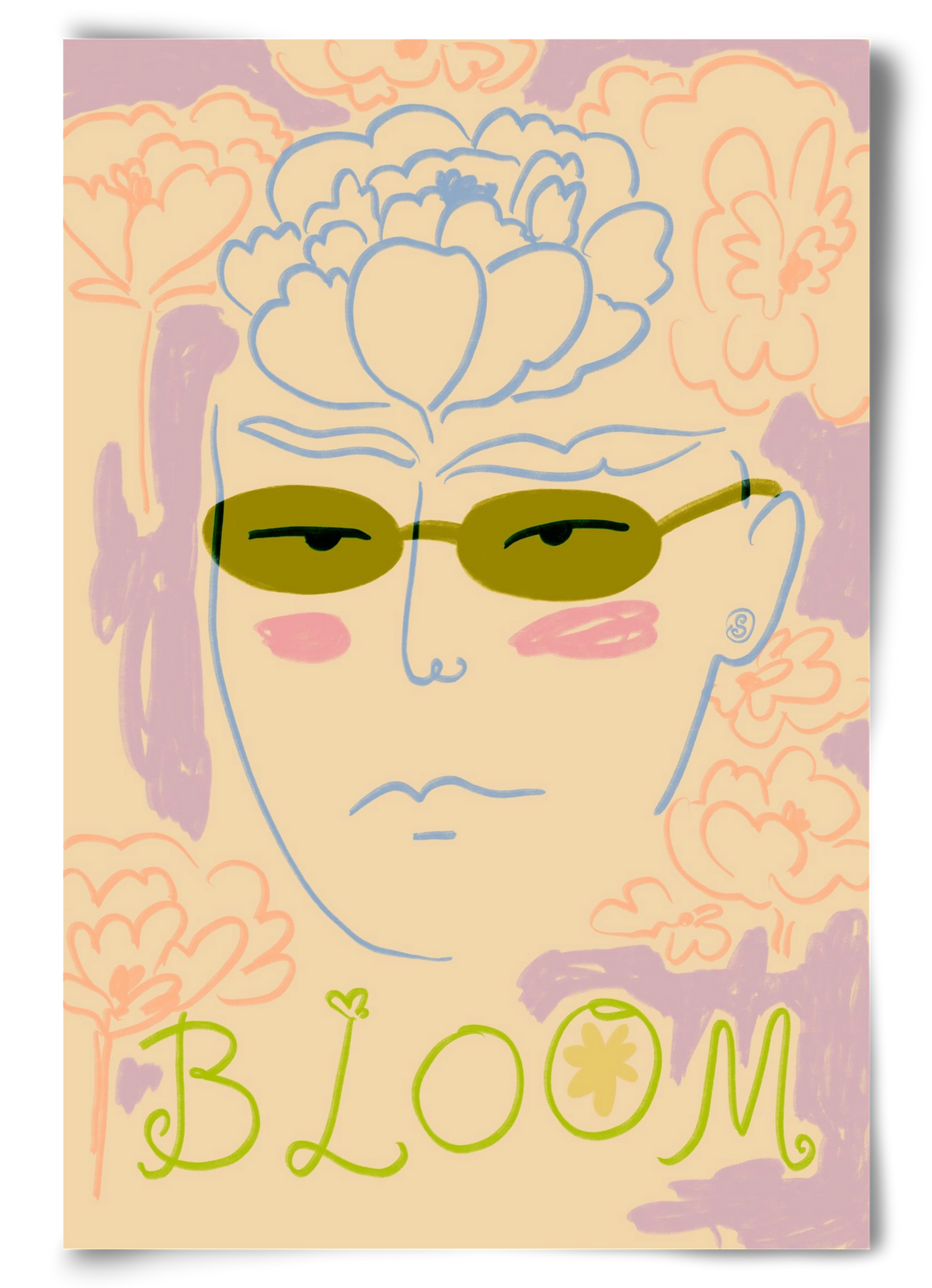 BLOOM, 60x90 cm, Keret nélkül