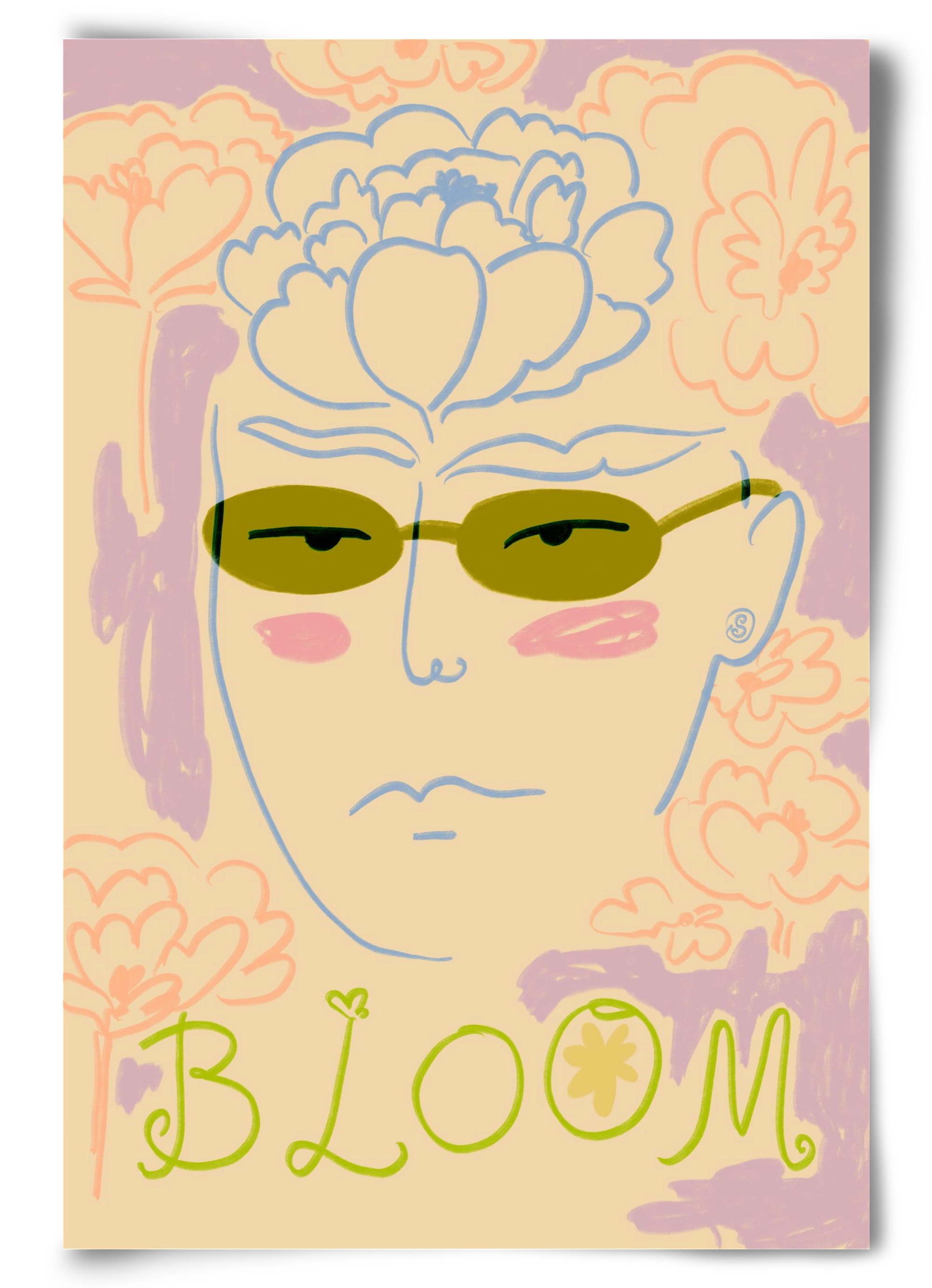 BLOOM, 60x90 cm, Keret nélkül