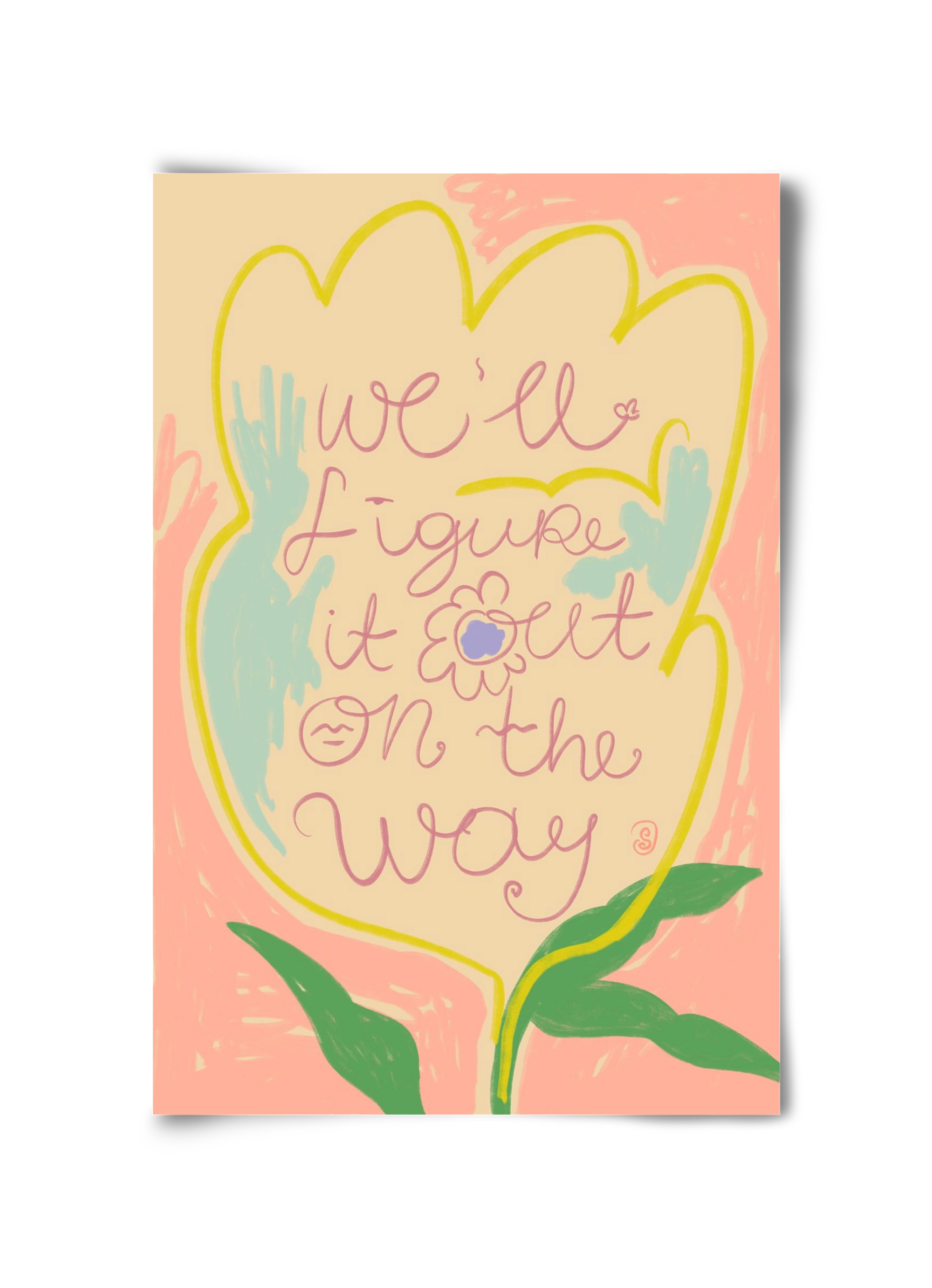 WE’LL FIGURE IT OUT ON THE WAY, 30x45 cm, Keret nélkül