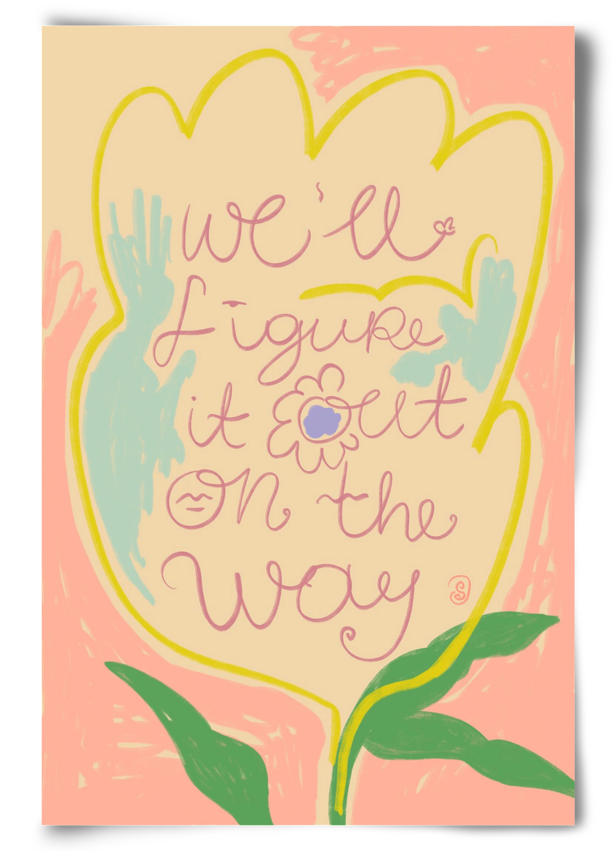 WE’LL FIGURE IT OUT ON THE WAY, 60x90 cm, Keret nélkül