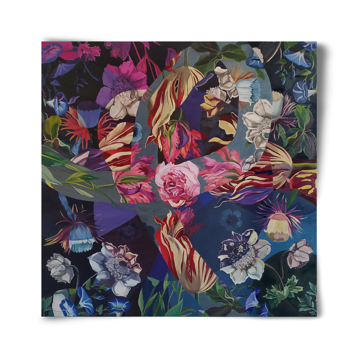 Flowers, 40x40 cm, Keret nélkül