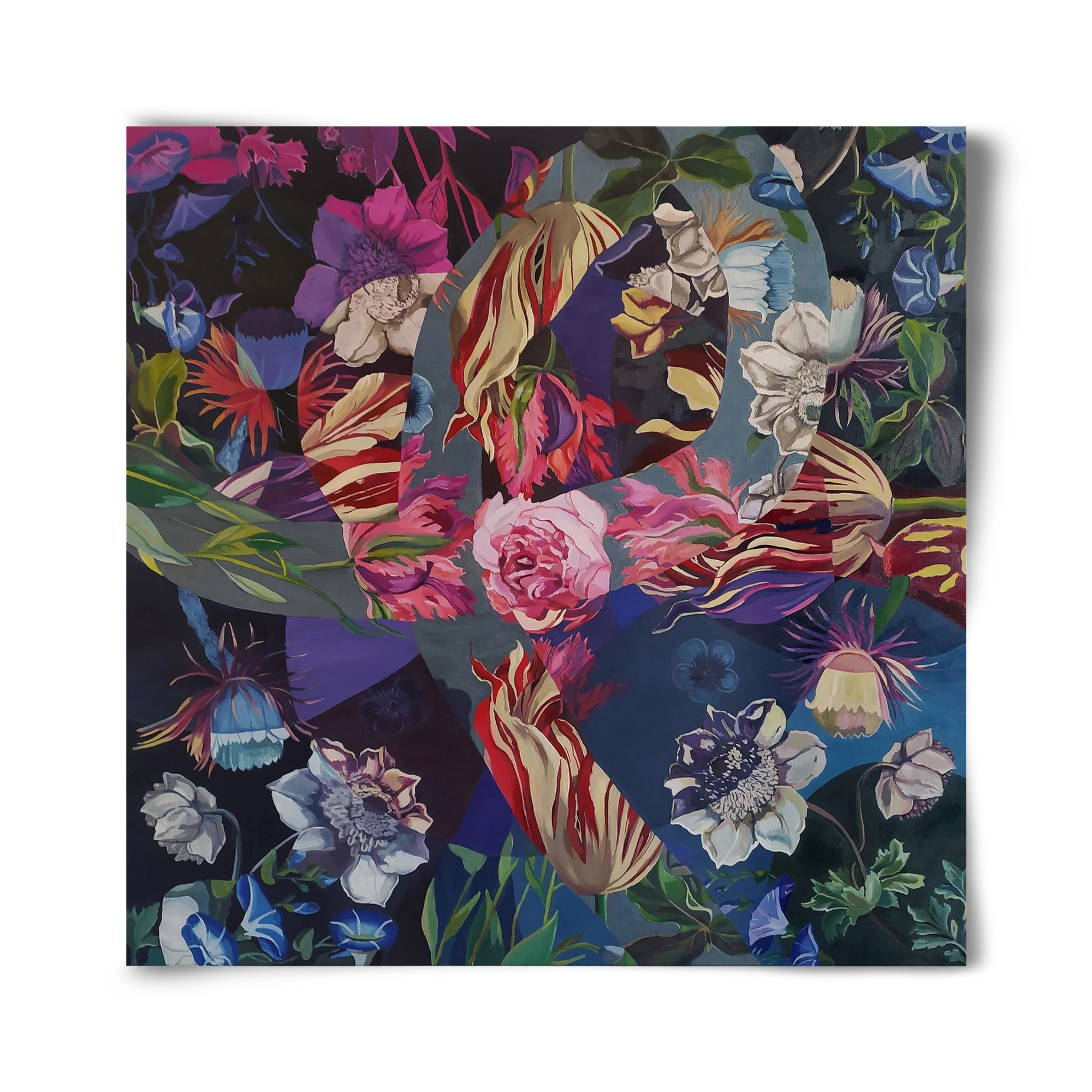 Flowers, 40x40 cm, Keret nélkül