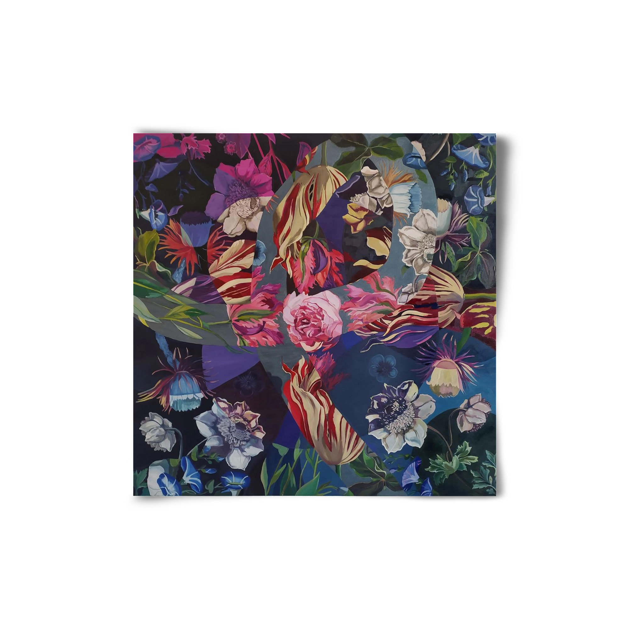 Flowers, 20x20 cm, Keret nélkül