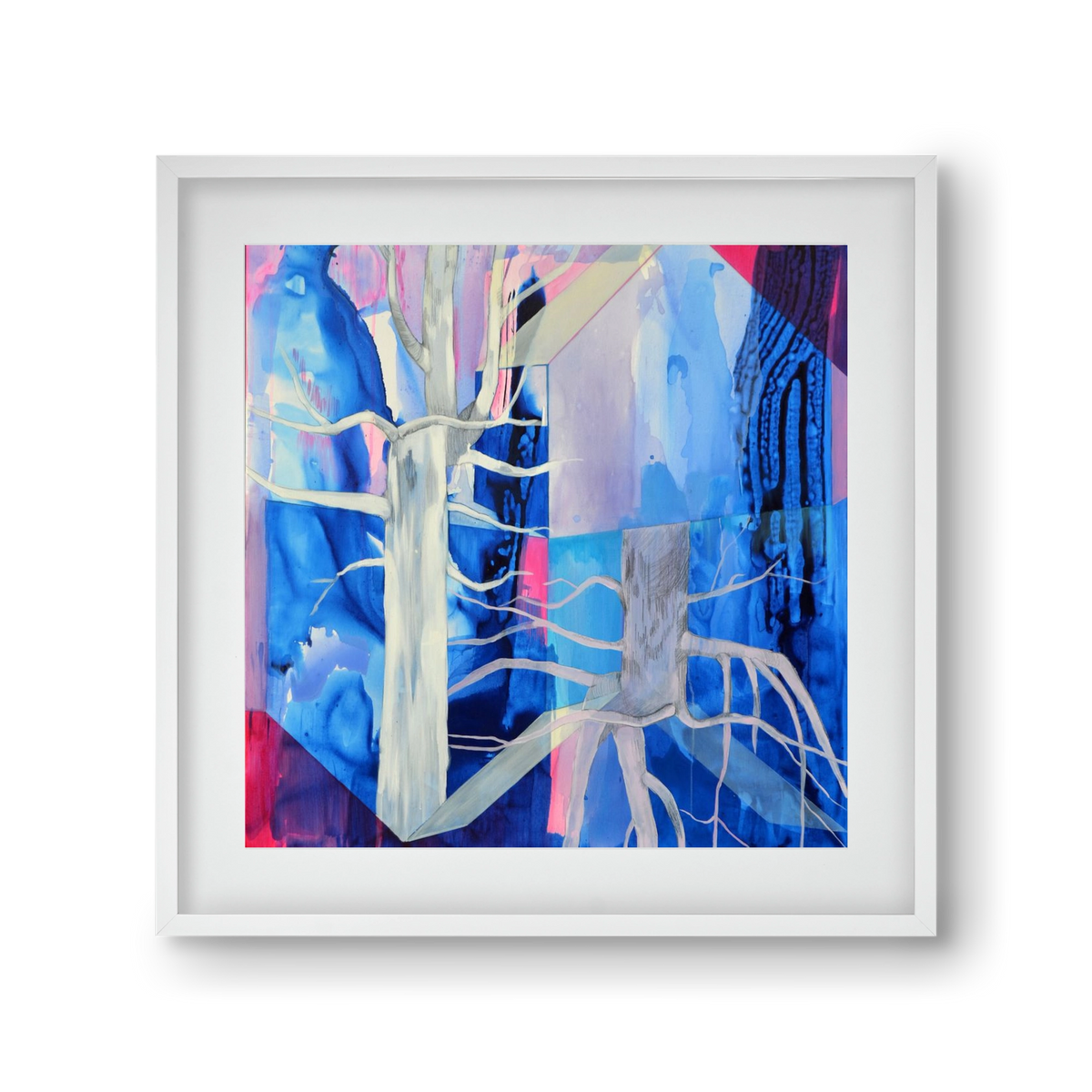 Ent, 30x30 cm (20x20 cm), Fehér keret, paszpartuval