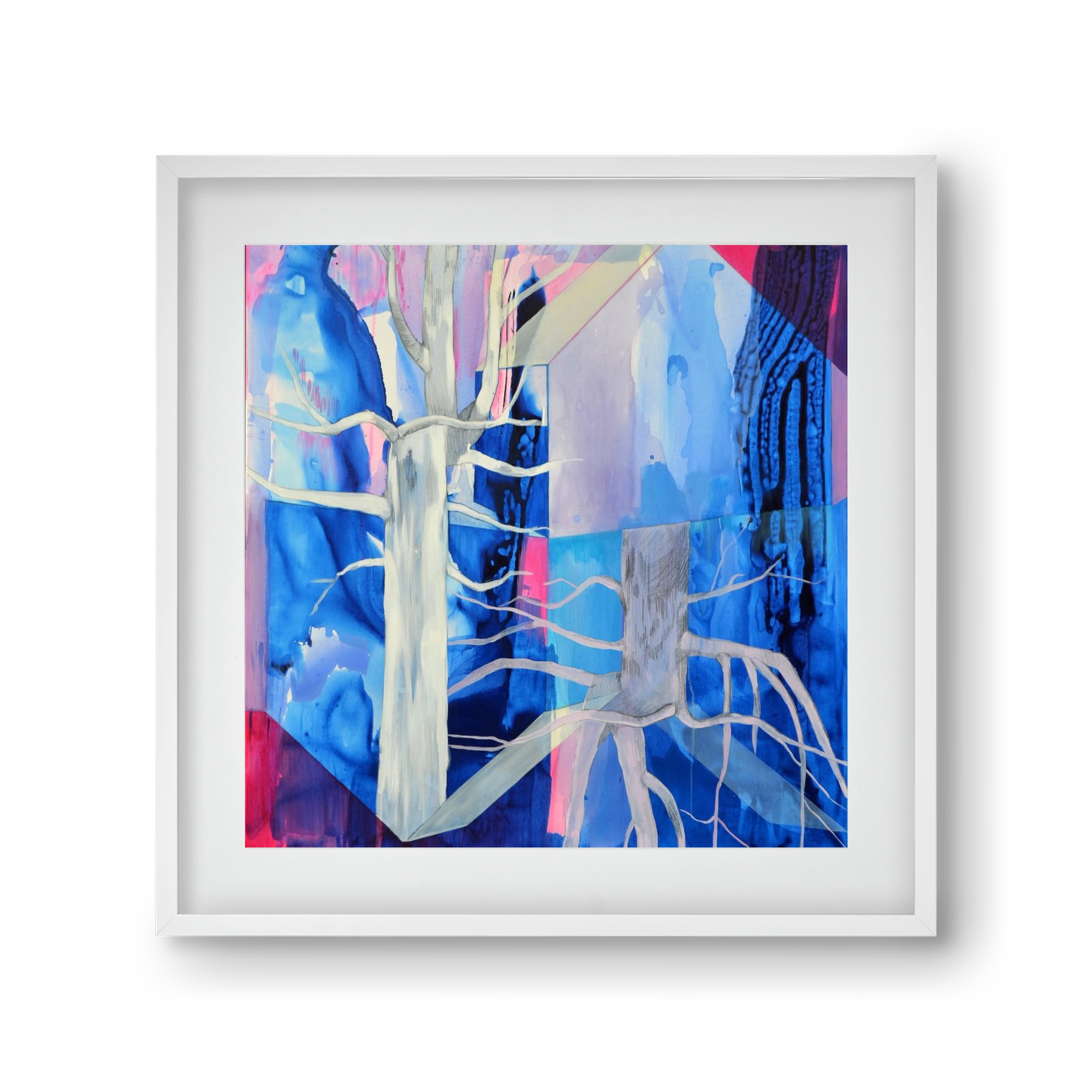 Ent, 30x30 cm (20x20 cm), Fehér keret, paszpartuval