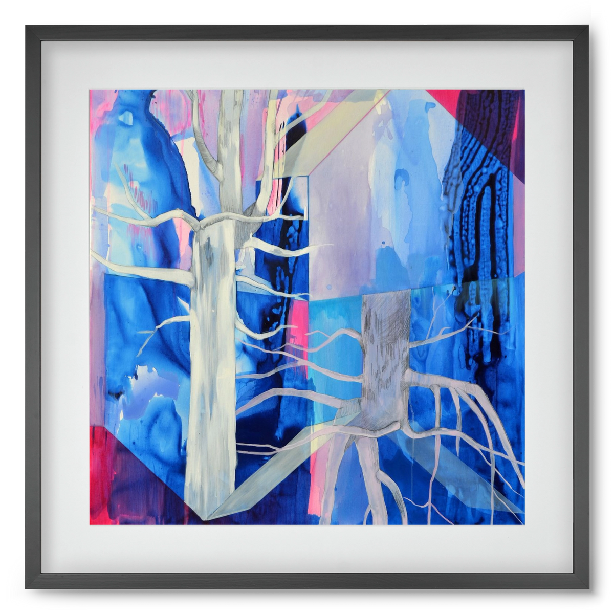 Ent, 50x50 cm (40x40 cm), Fekete keret, paszpartuval