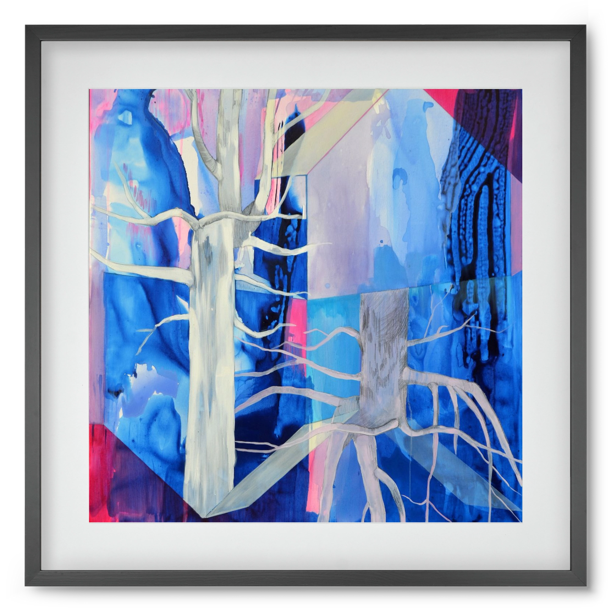 Ent, 50x50 cm (40x40 cm), Fekete keret, paszpartuval