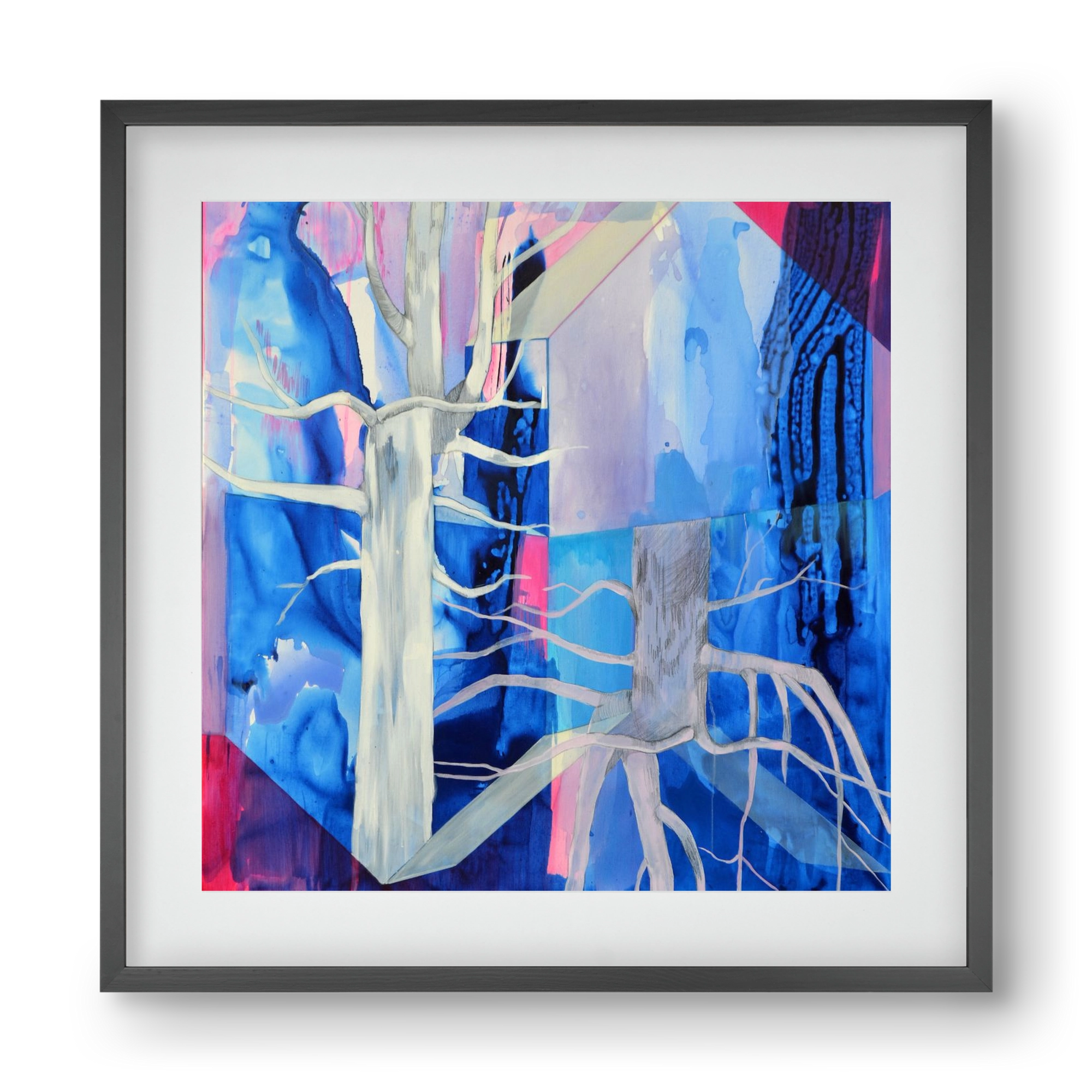 Ent, 40x40 cm (30x30 cm), Fekete keret, paszpartuval