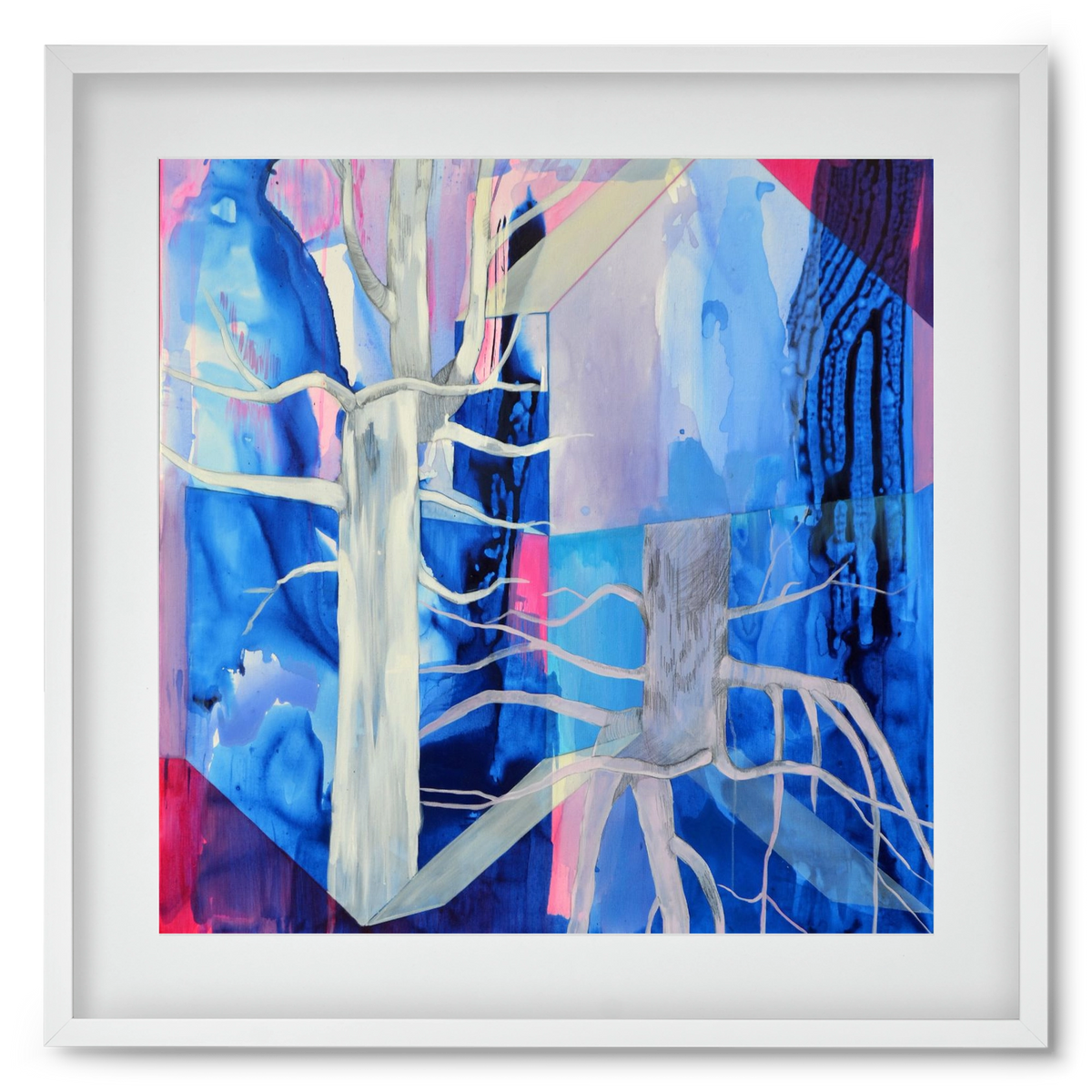 Ent, 50x50 cm (40x40 cm), Fehér keret, paszpartuval