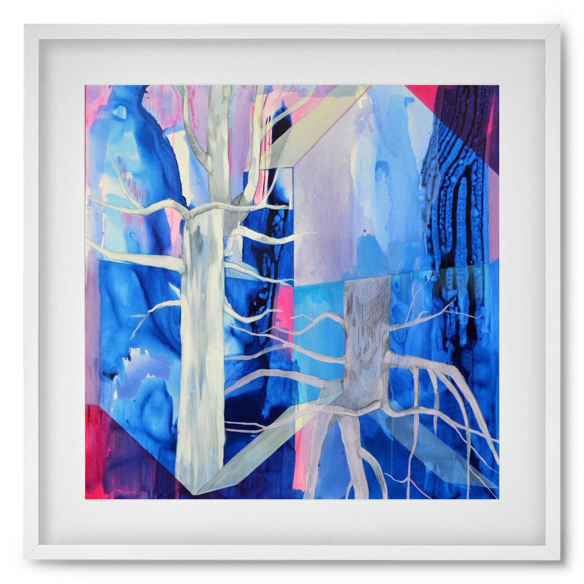 Ent, 50x50 cm (40x40 cm), Fehér keret, paszpartuval