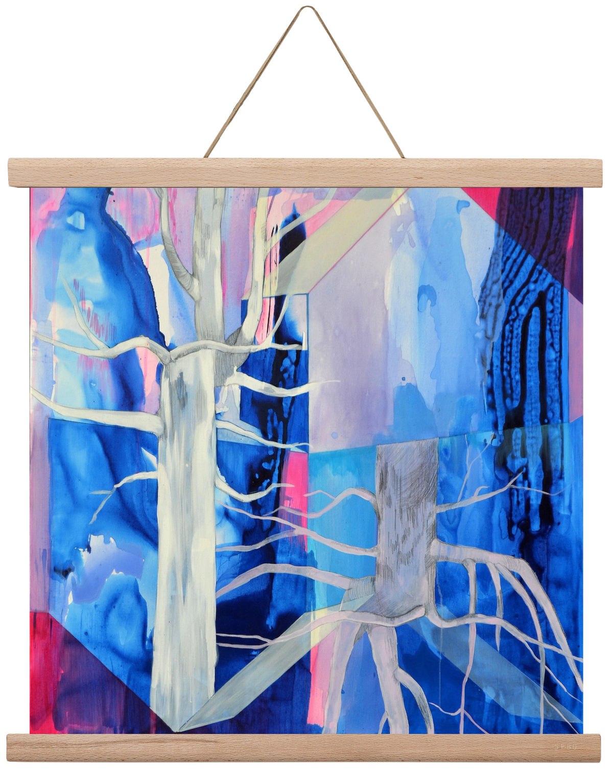 Ent, 40x40 cm (40x40 cm), Tölgy akasztó