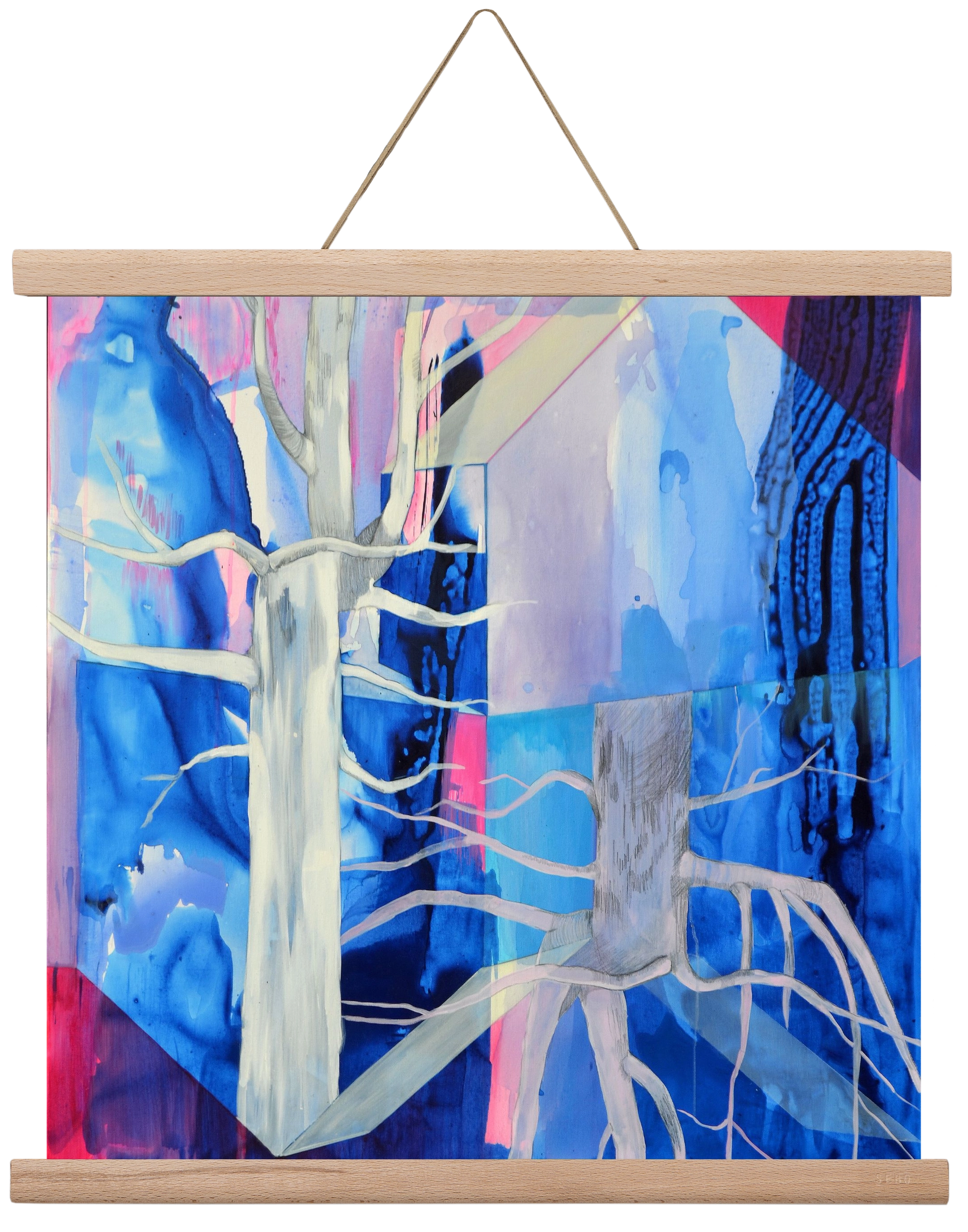 Ent, 40x40 cm (40x40 cm), Tölgy akasztó