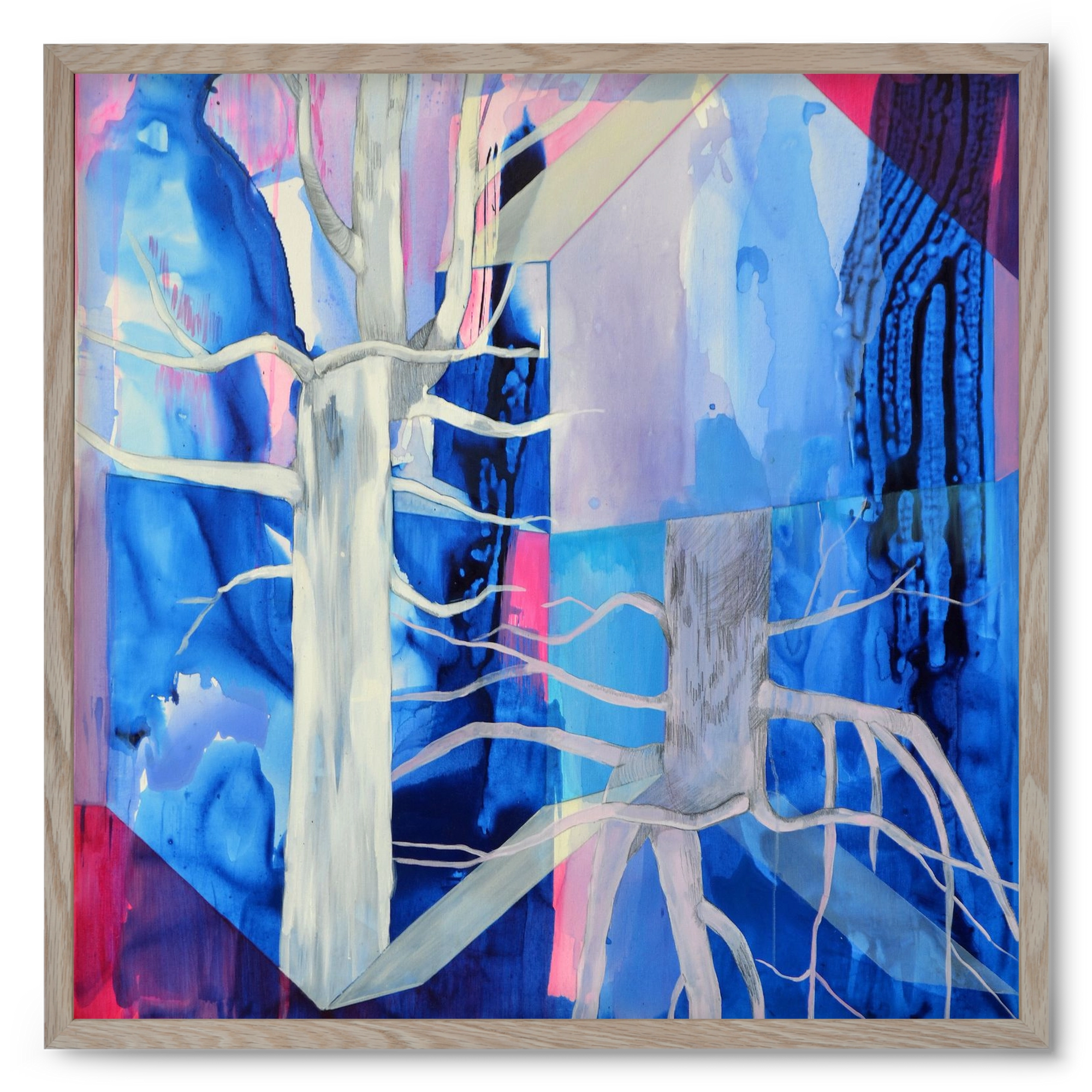 Ent, 50x50 cm (50x50 cm), Tölgy keret