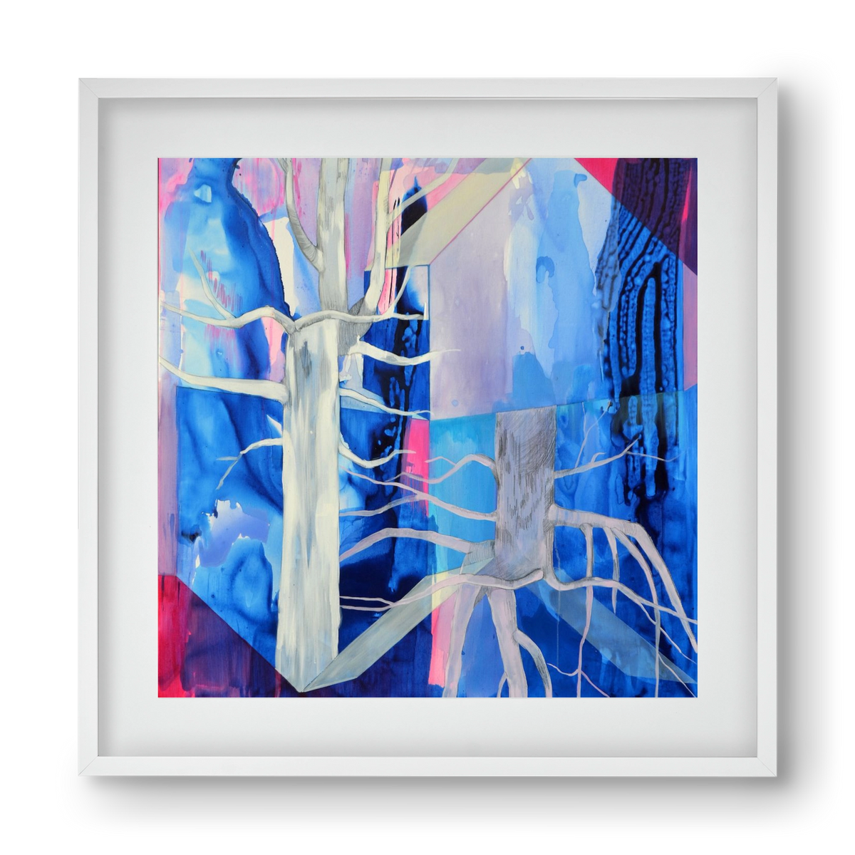 Ent, 40x40 cm (30x30 cm), Fehér keret, paszpartuval