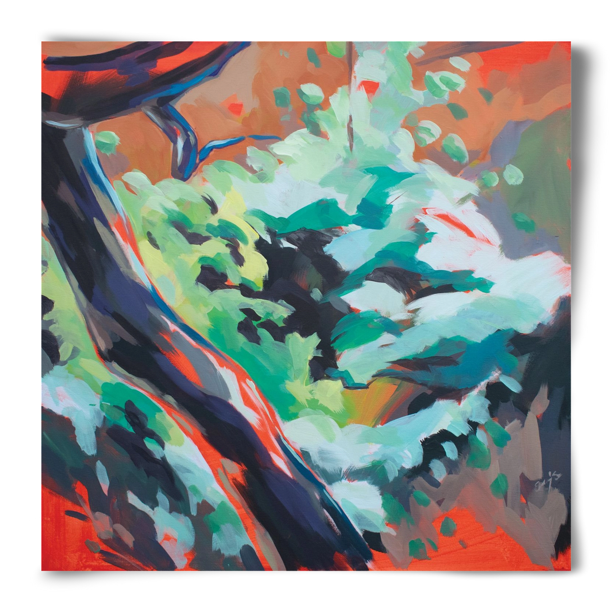 The garden, 50x50 cm, Keret nélkül