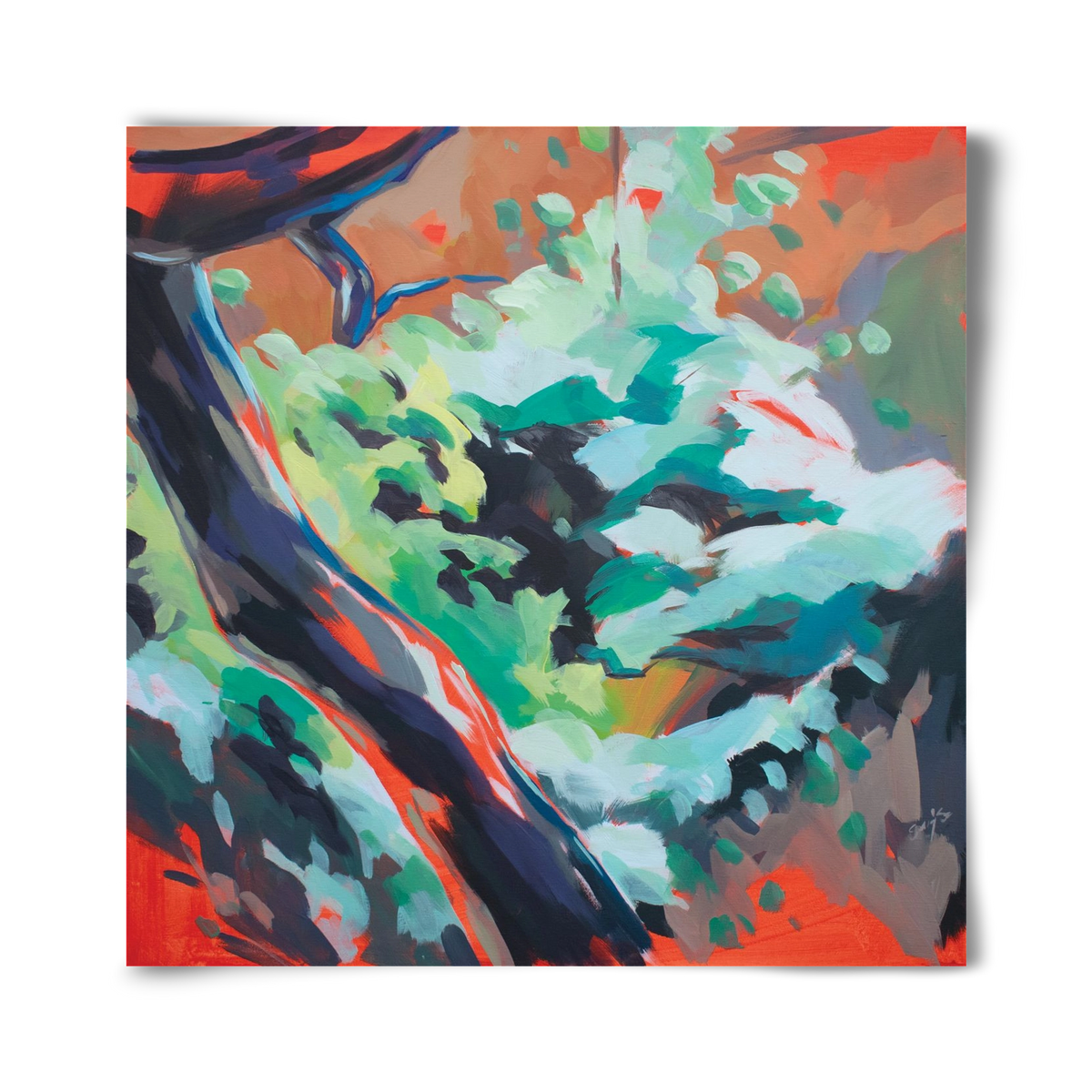 The garden, 40x40 cm, Keret nélkül