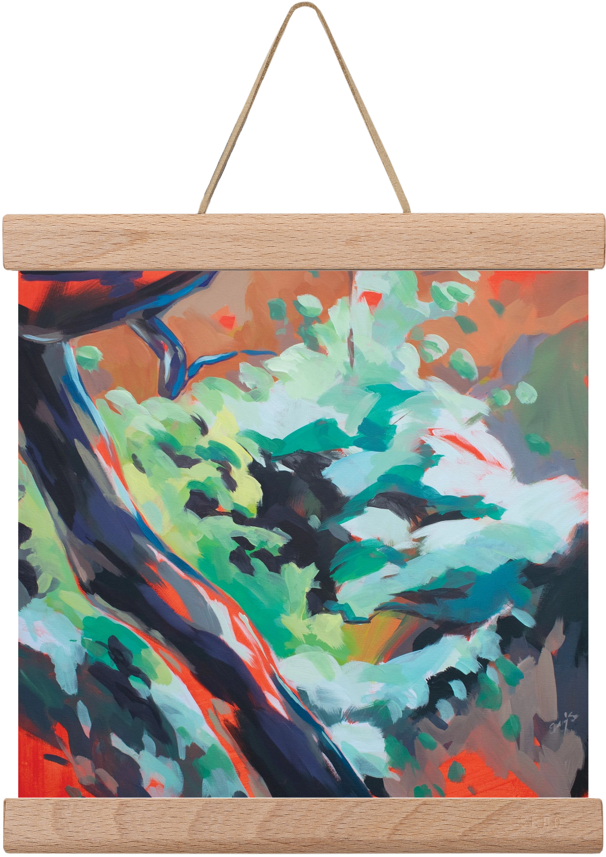 The garden, 20x20 cm (20x20 cm), Tölgy akasztó