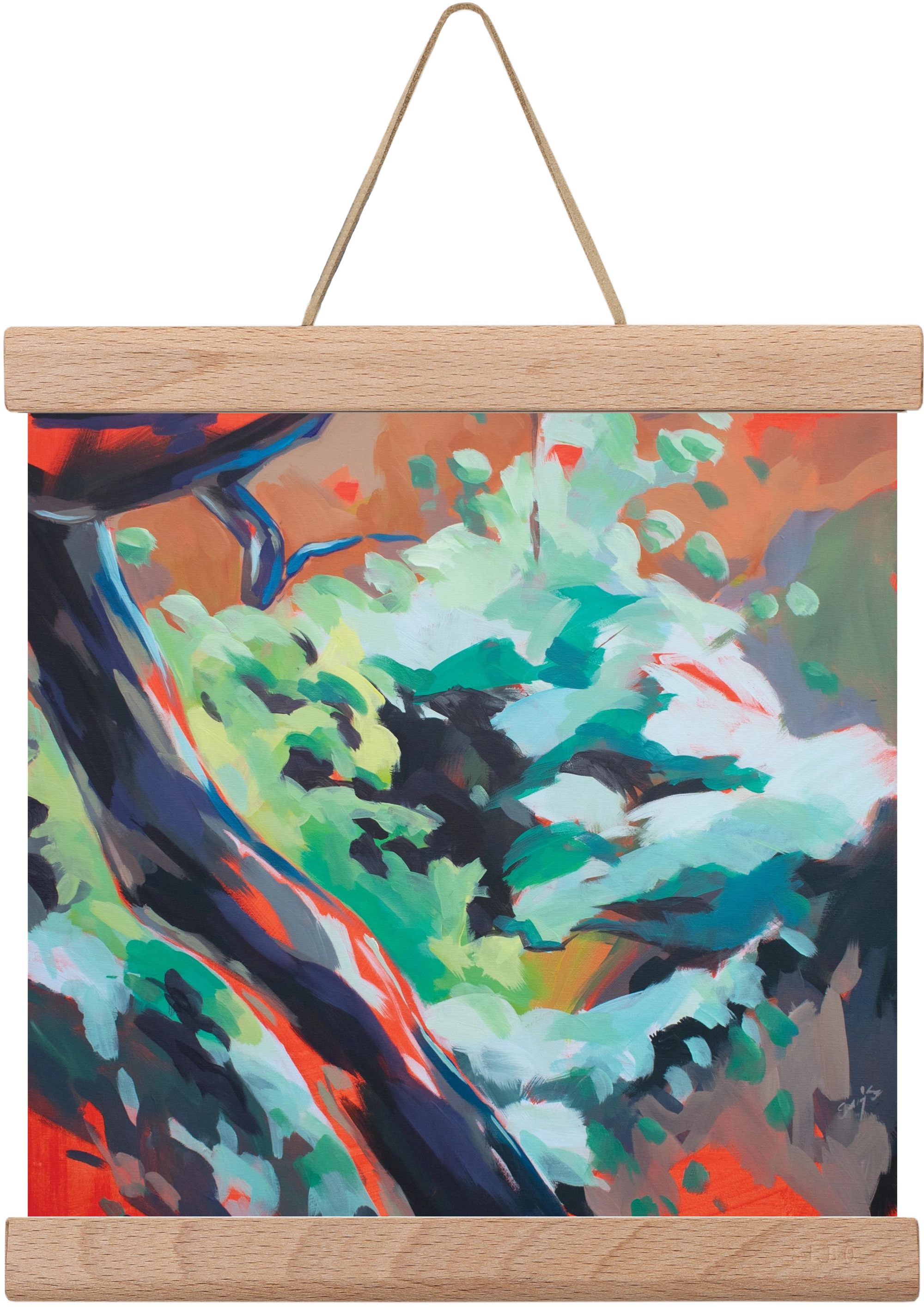 The garden, 20x20 cm (20x20 cm), Tölgy akasztó