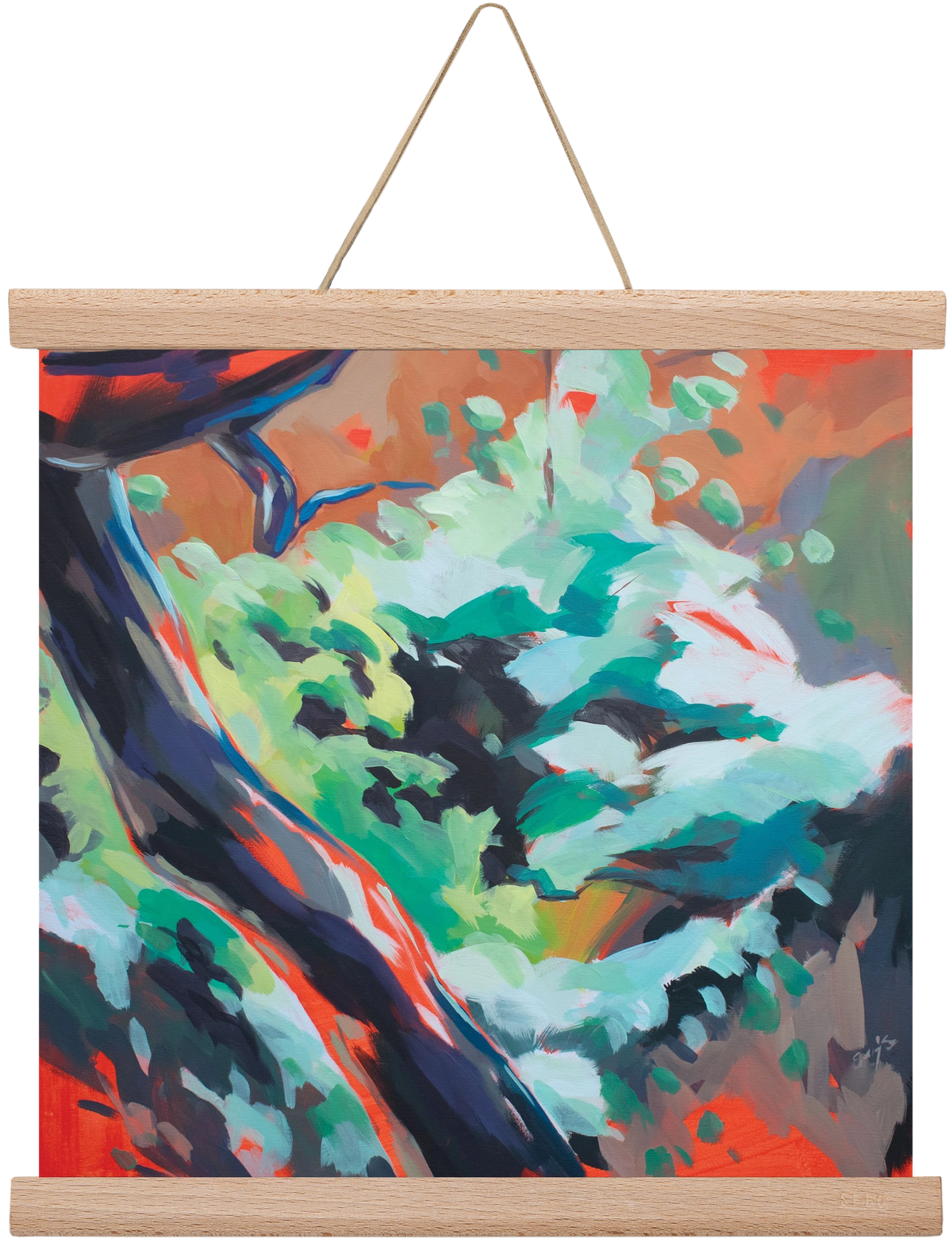 The garden, 30x30 cm (30x30 cm), Tölgy akasztó