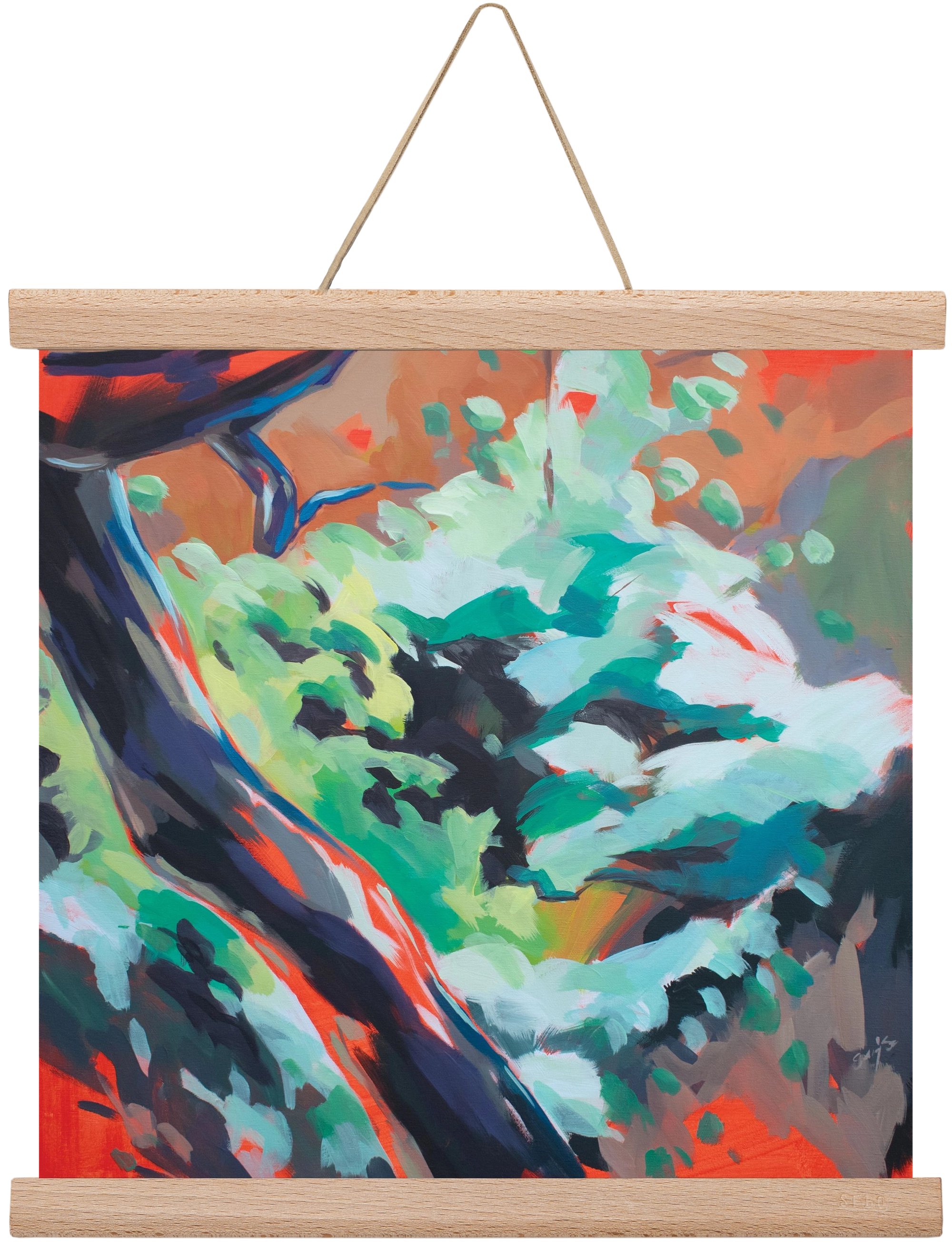 The garden, 30x30 cm (30x30 cm), Tölgy akasztó