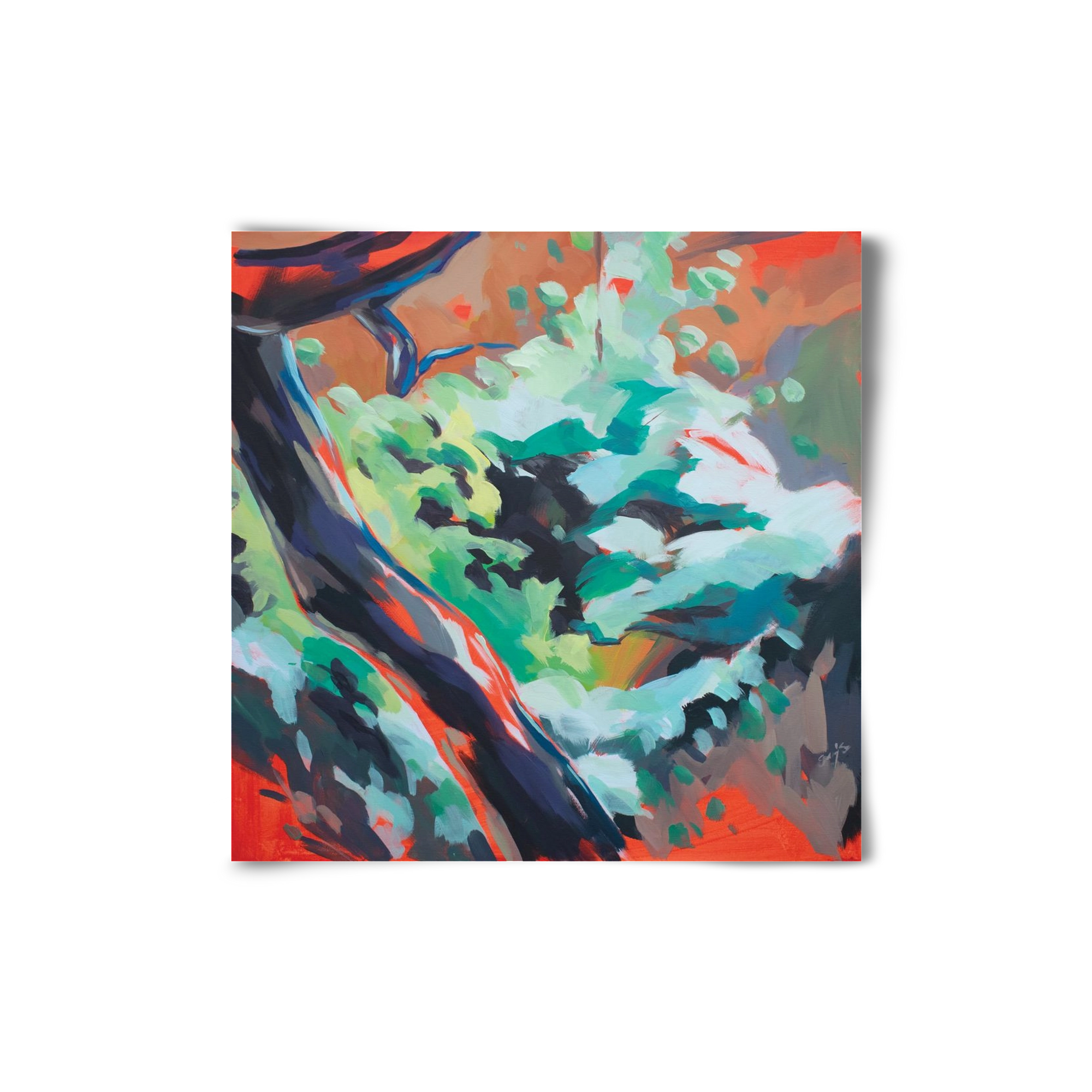 The garden, 20x20 cm, Keret nélkül