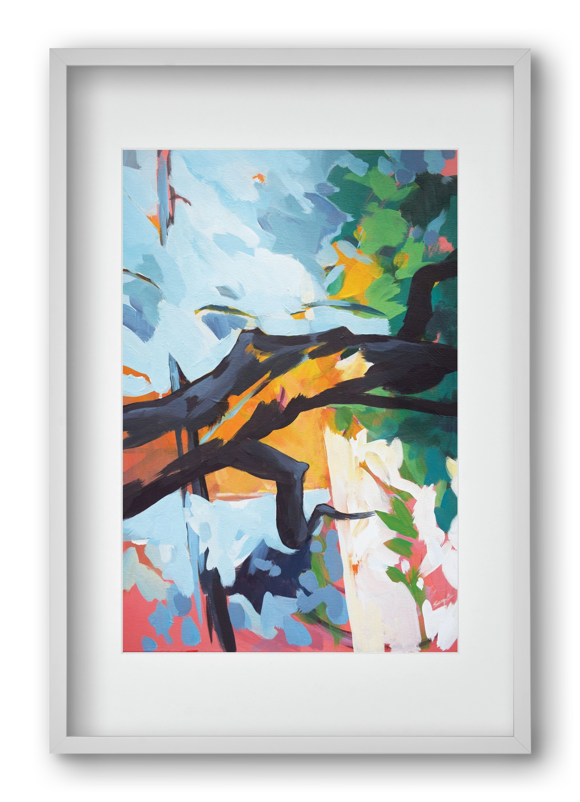 The garden II., 40x60 cm (30x45 cm), Fehér keret, paszpartuval