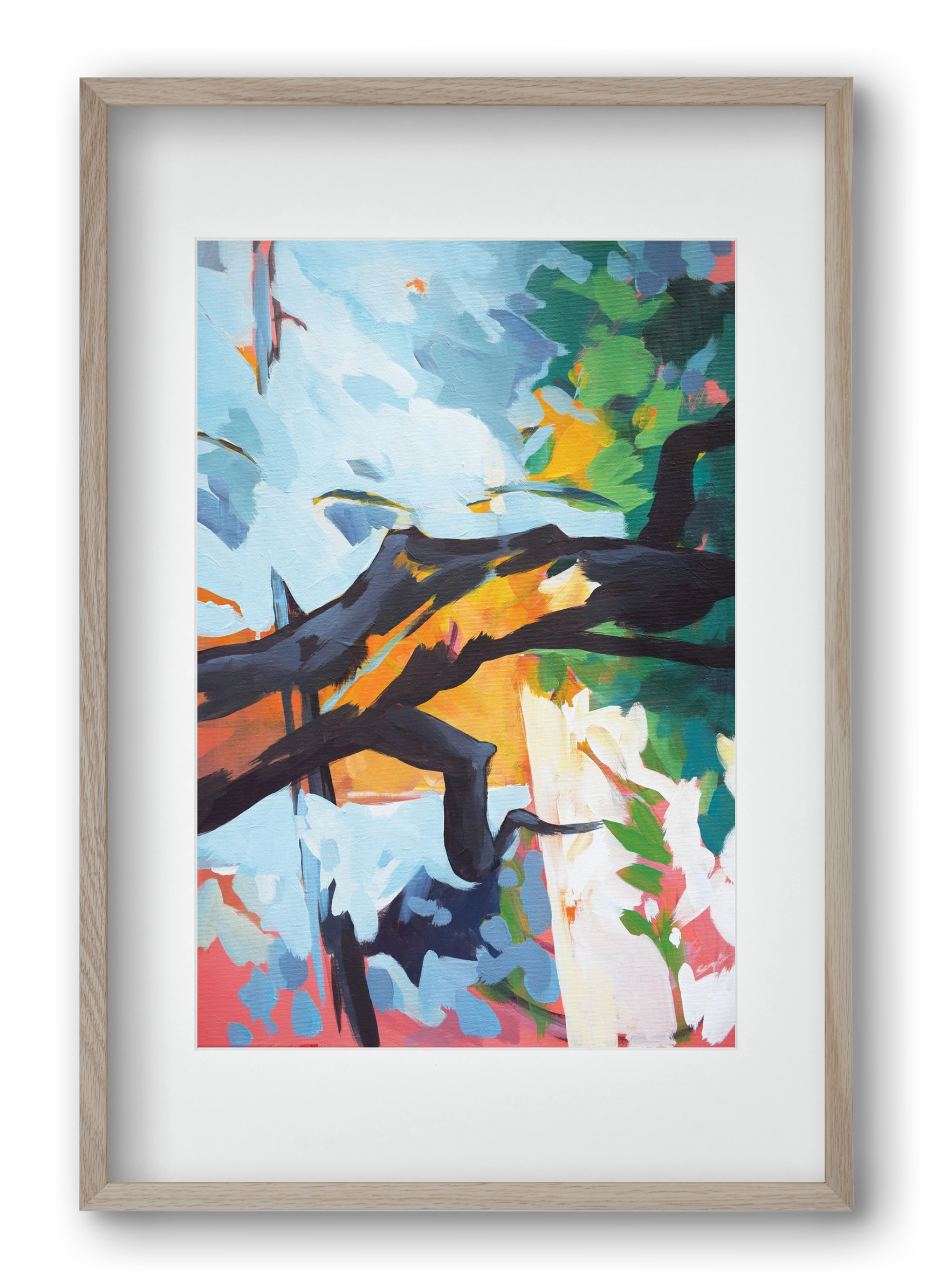 The garden II., 40x60 cm (30x45 cm), Tölgy keret, paszpartuval