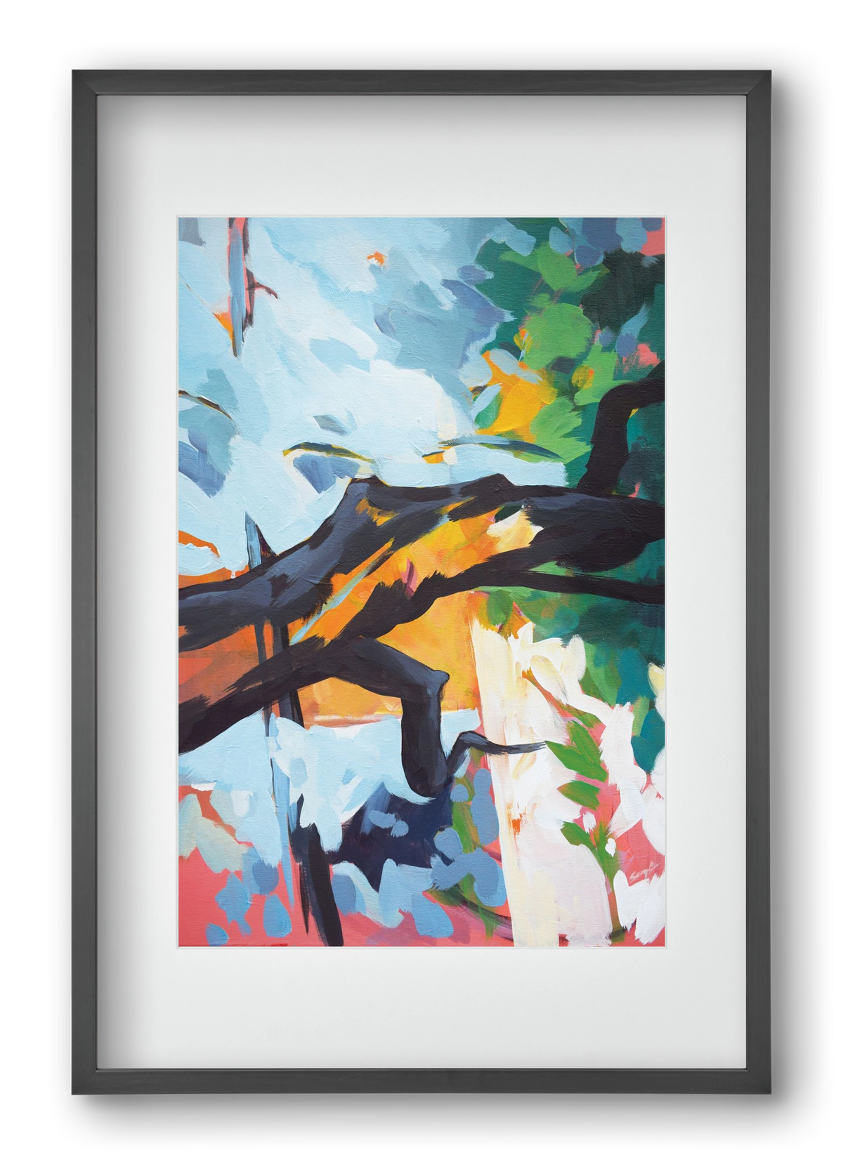 The garden II., 40x60 cm (30x45 cm), Fekete keret, paszpartuval