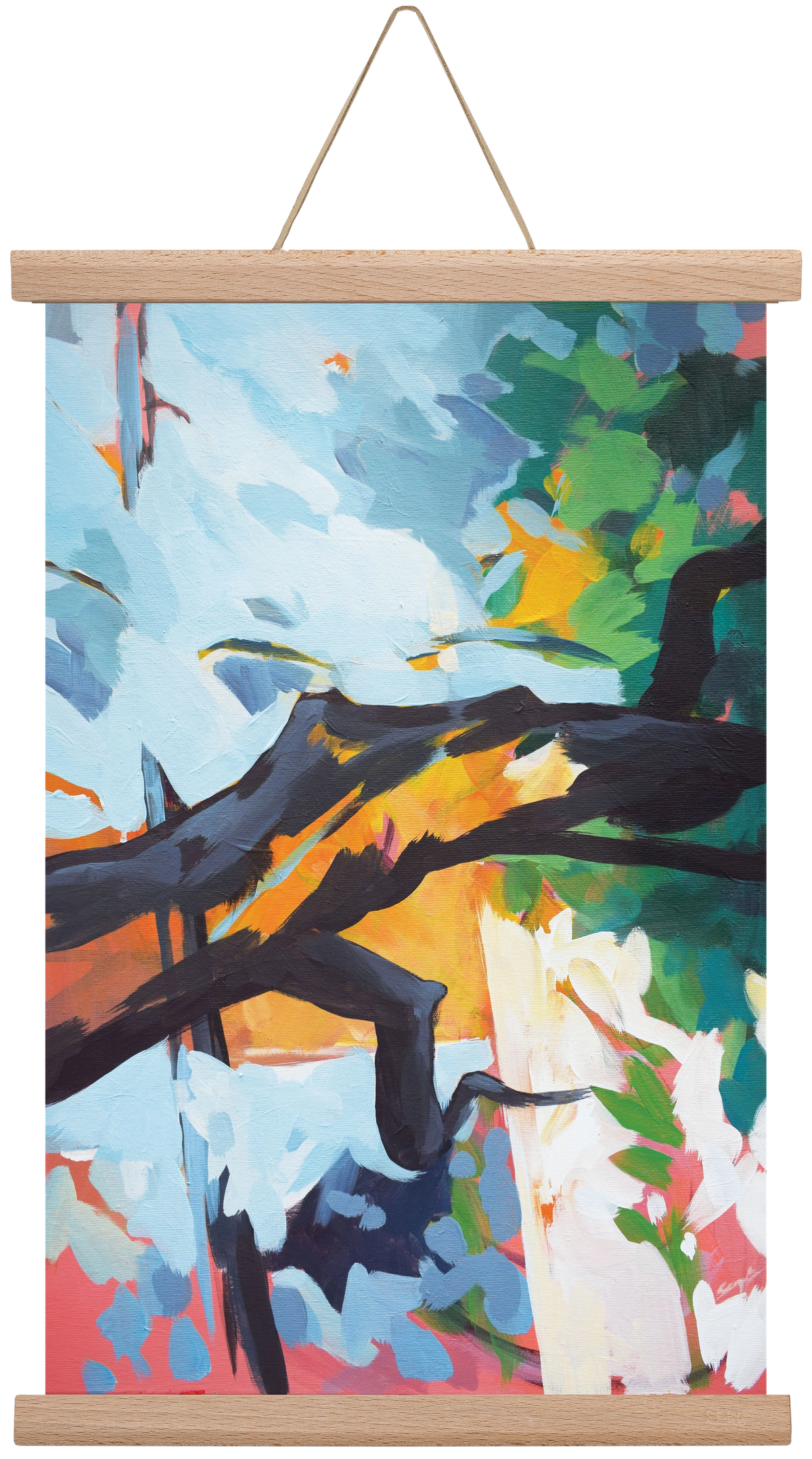 The garden II., 30x45 cm (30x45 cm), Tölgy akasztó