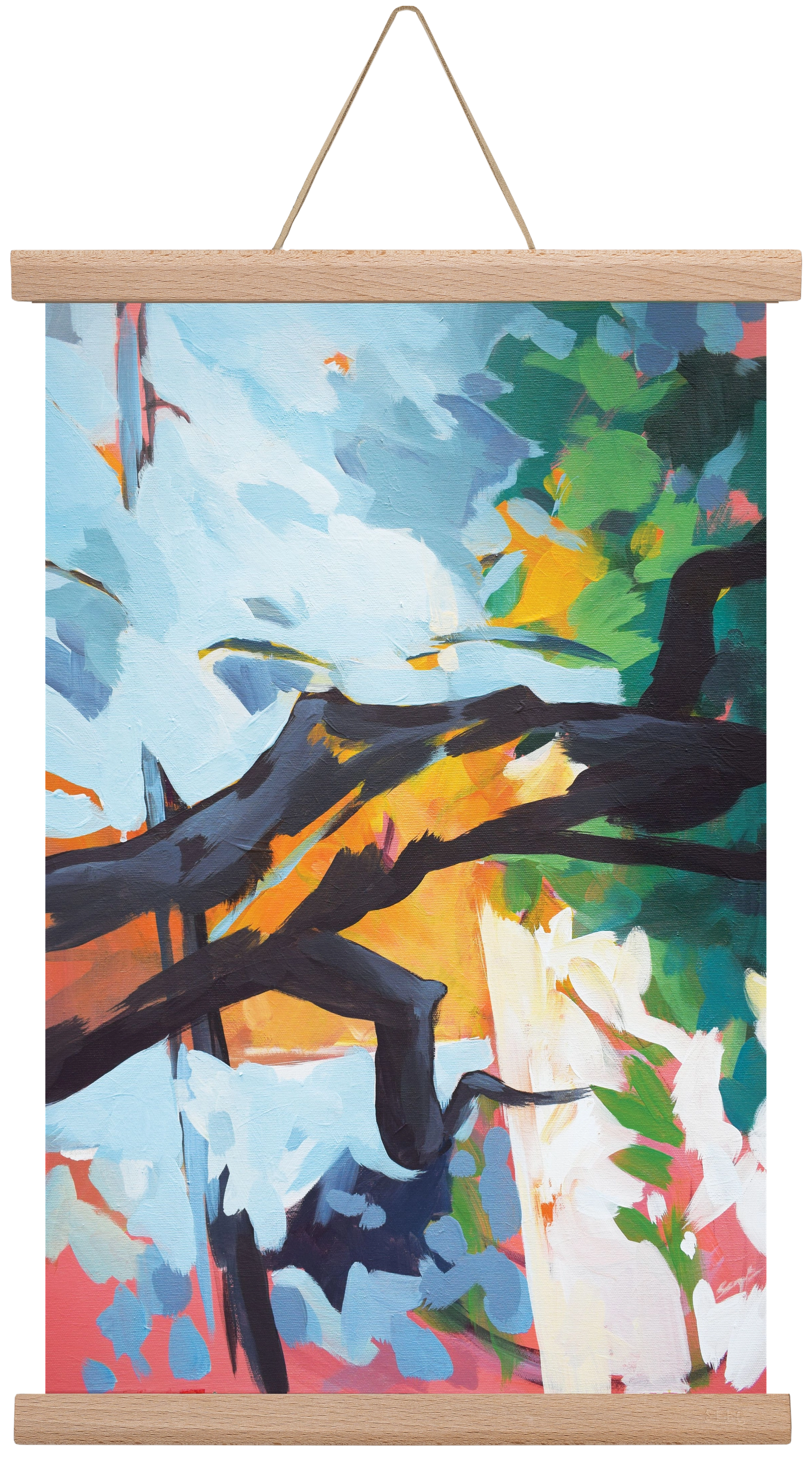 The garden II., 30x45 cm (30x45 cm), Tölgy akasztó