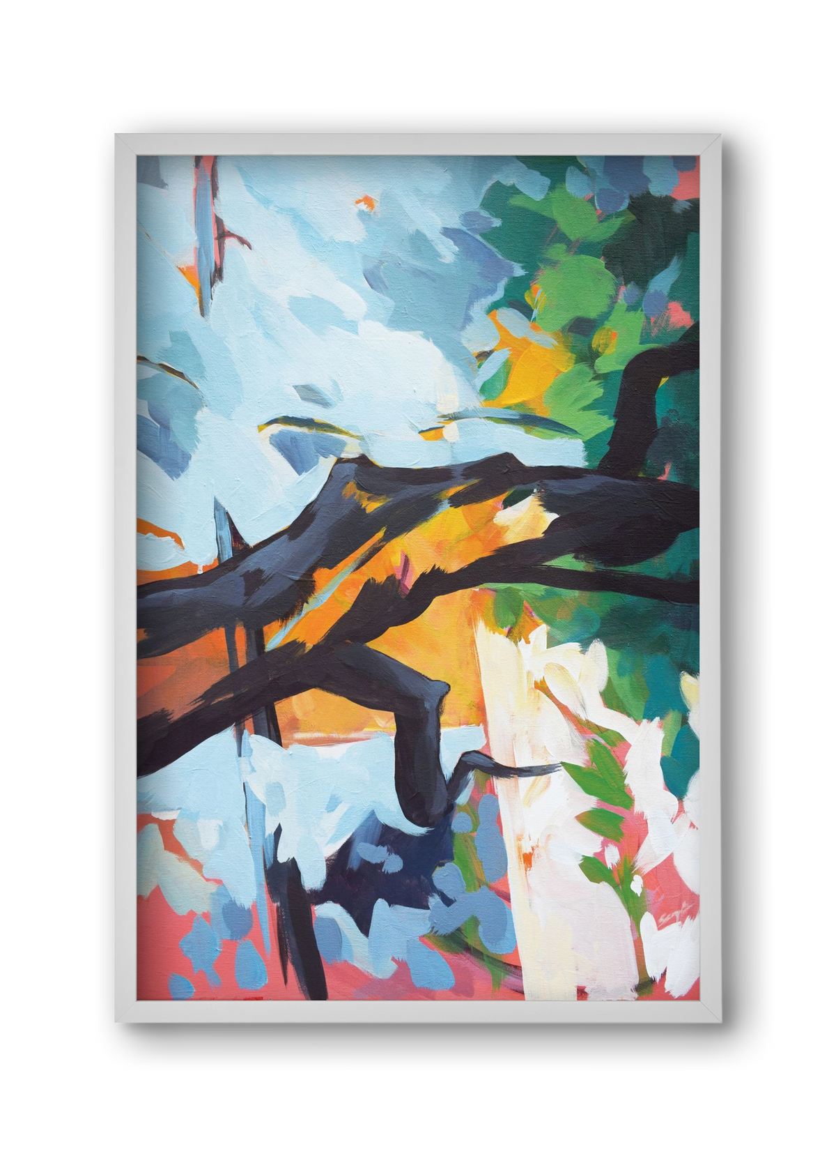 The garden II., 30x45 cm (30x45 cm), Fehér keret