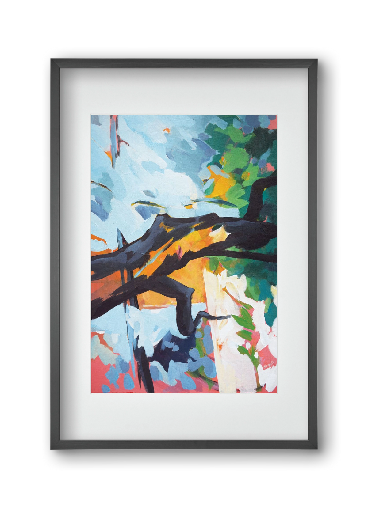 The garden II., 30x45 cm (20x30 cm), Fekete keret, paszpartuval