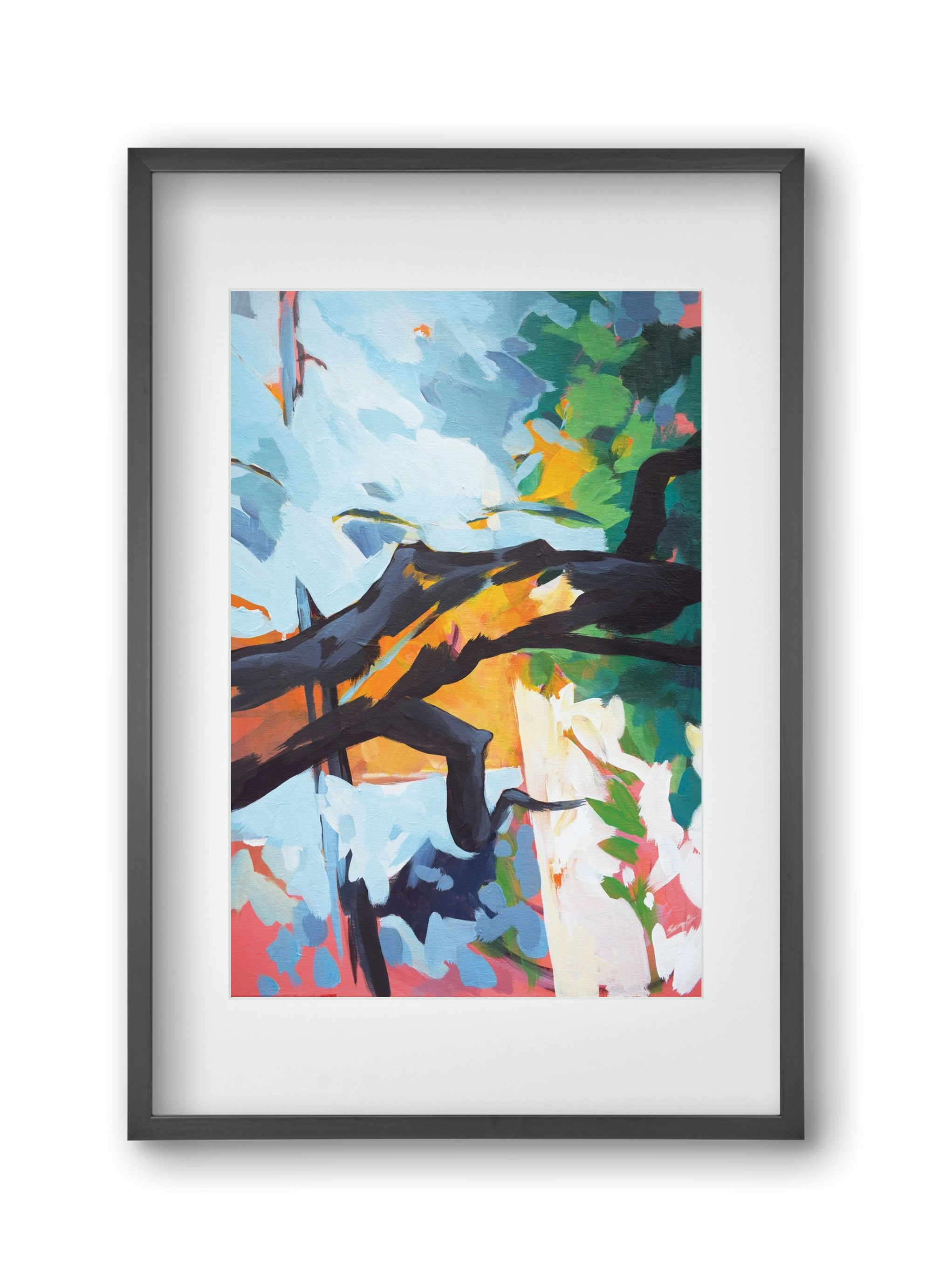 The garden II., 30x45 cm (20x30 cm), Fekete keret, paszpartuval