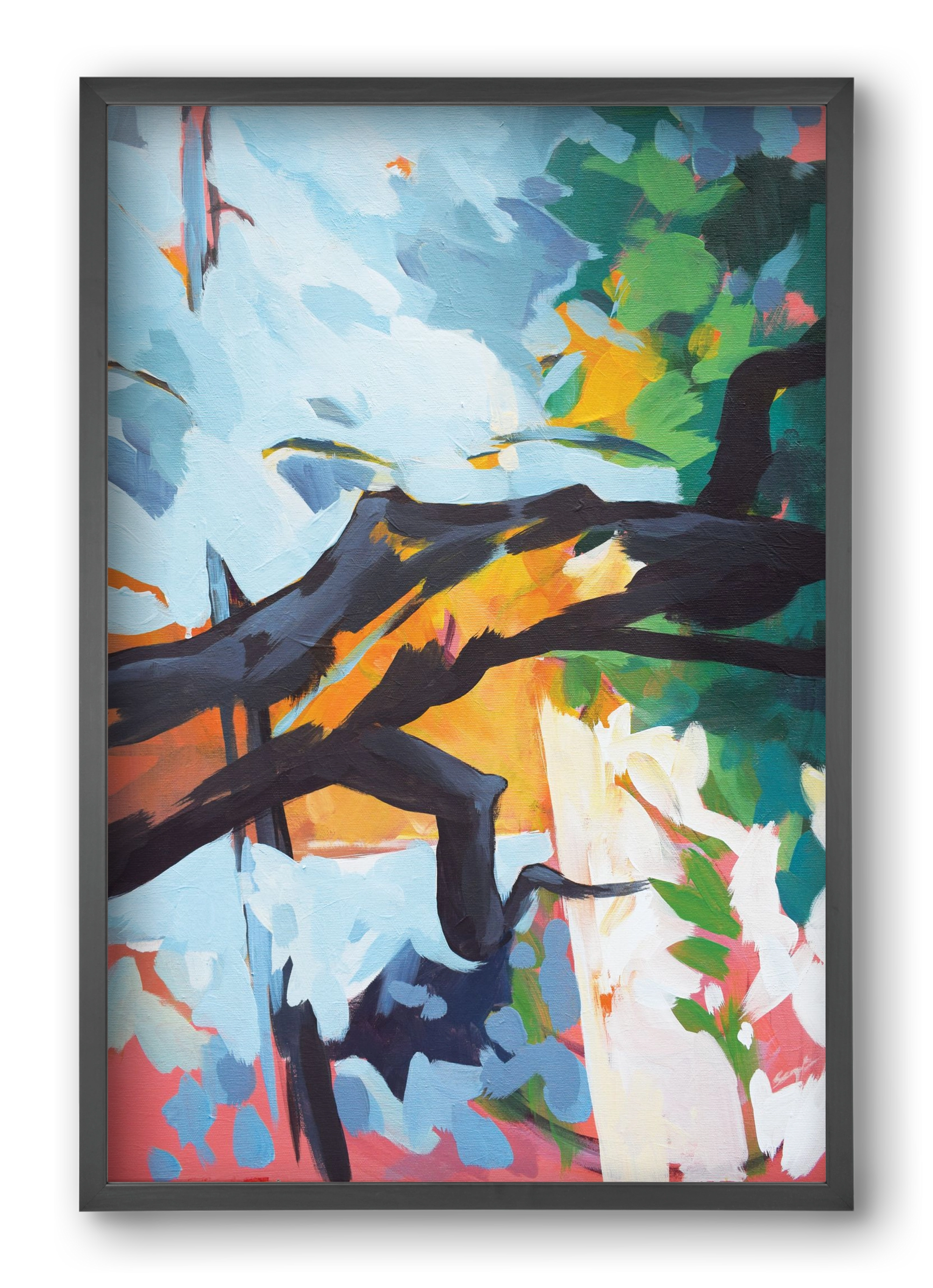 The garden II., 40x60 cm (40x60 cm), Fekete keret